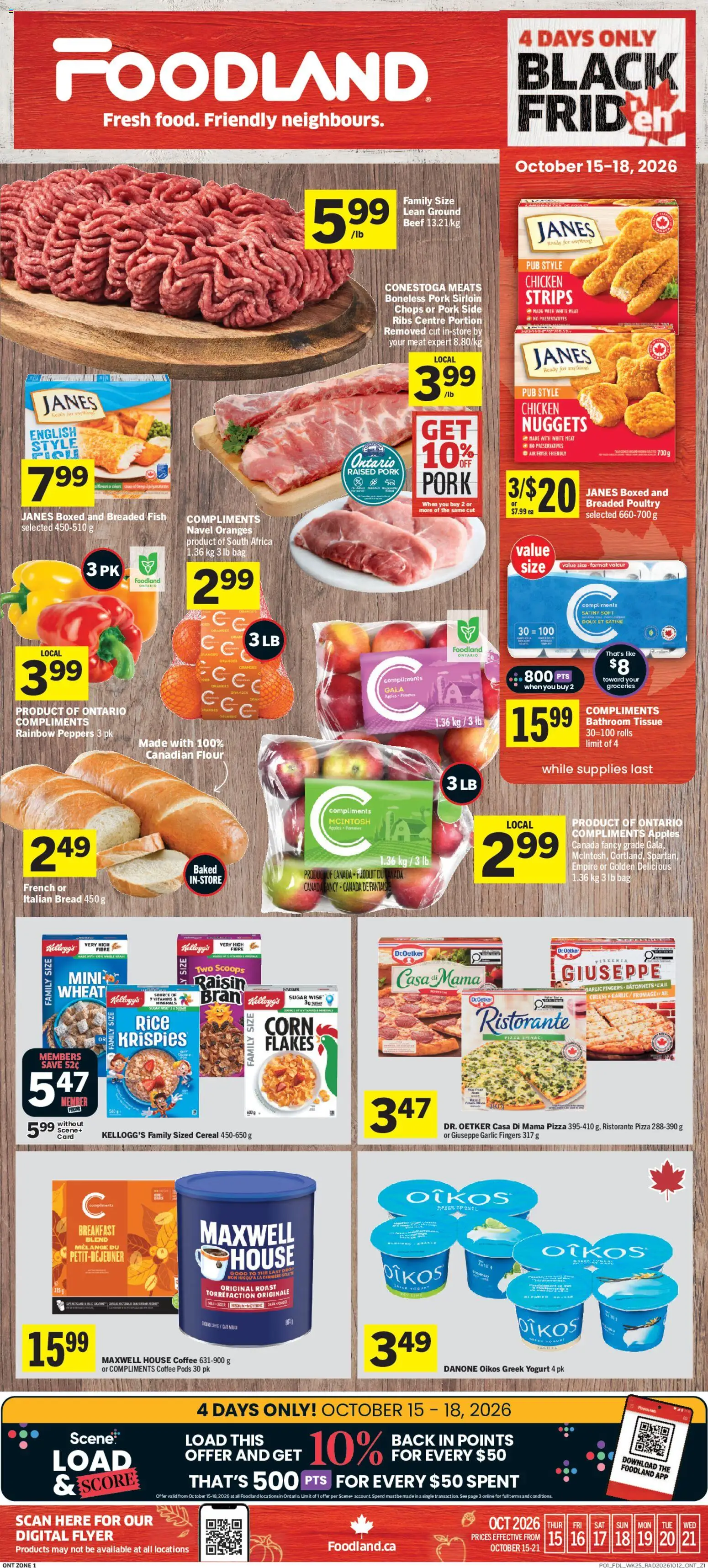 Preview of leaflet Foodland weekly flyer / circulaire from shop Foodland is valid from Oct 15, 2026