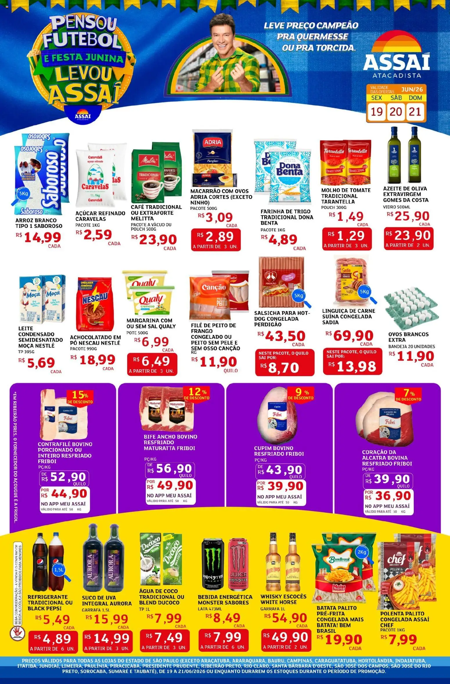 Pré-Visualização do folheto "Assaí Atacadista ofertas - SP" da loja Assaí Atacadista válido a partir de 19/06/2026