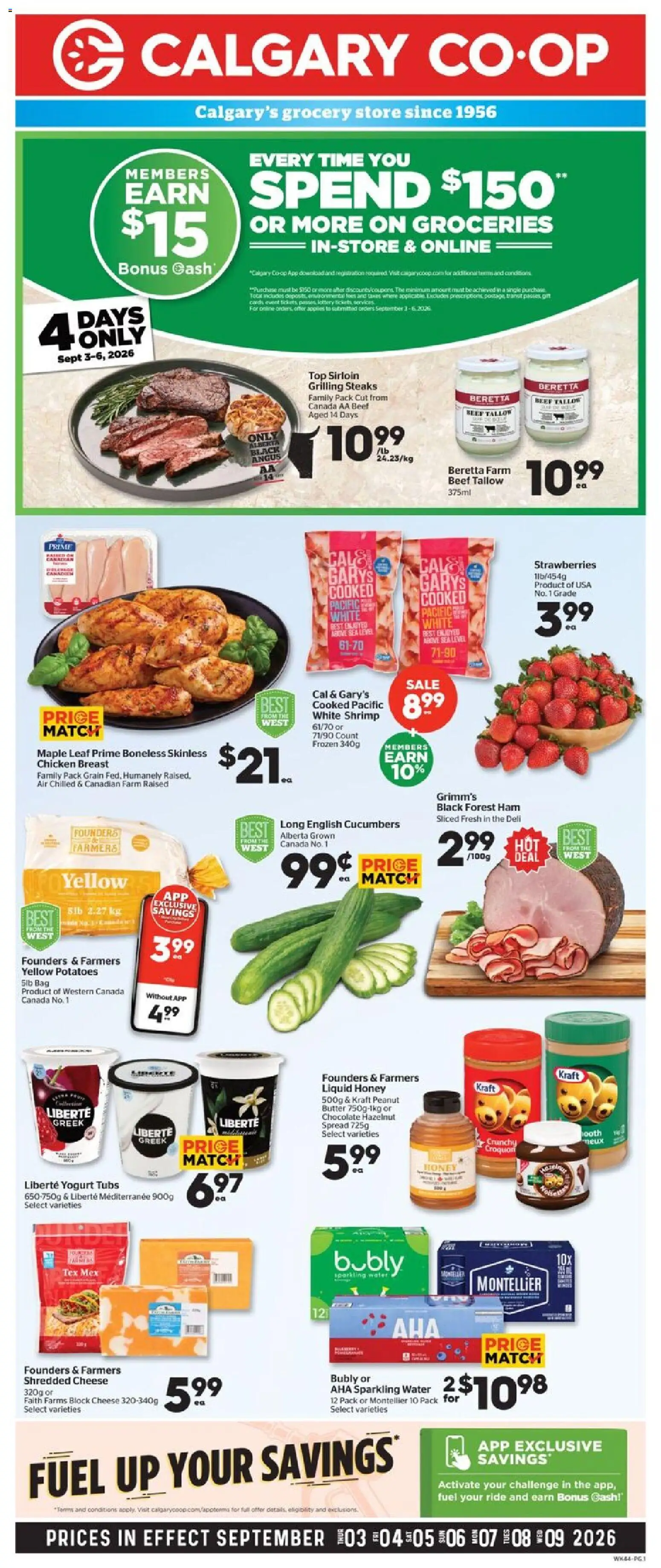 Preview of leaflet Calgary Co-op weekly flyer / circulaire from shop Calgary Co-op is valid from Sep 03, 2026