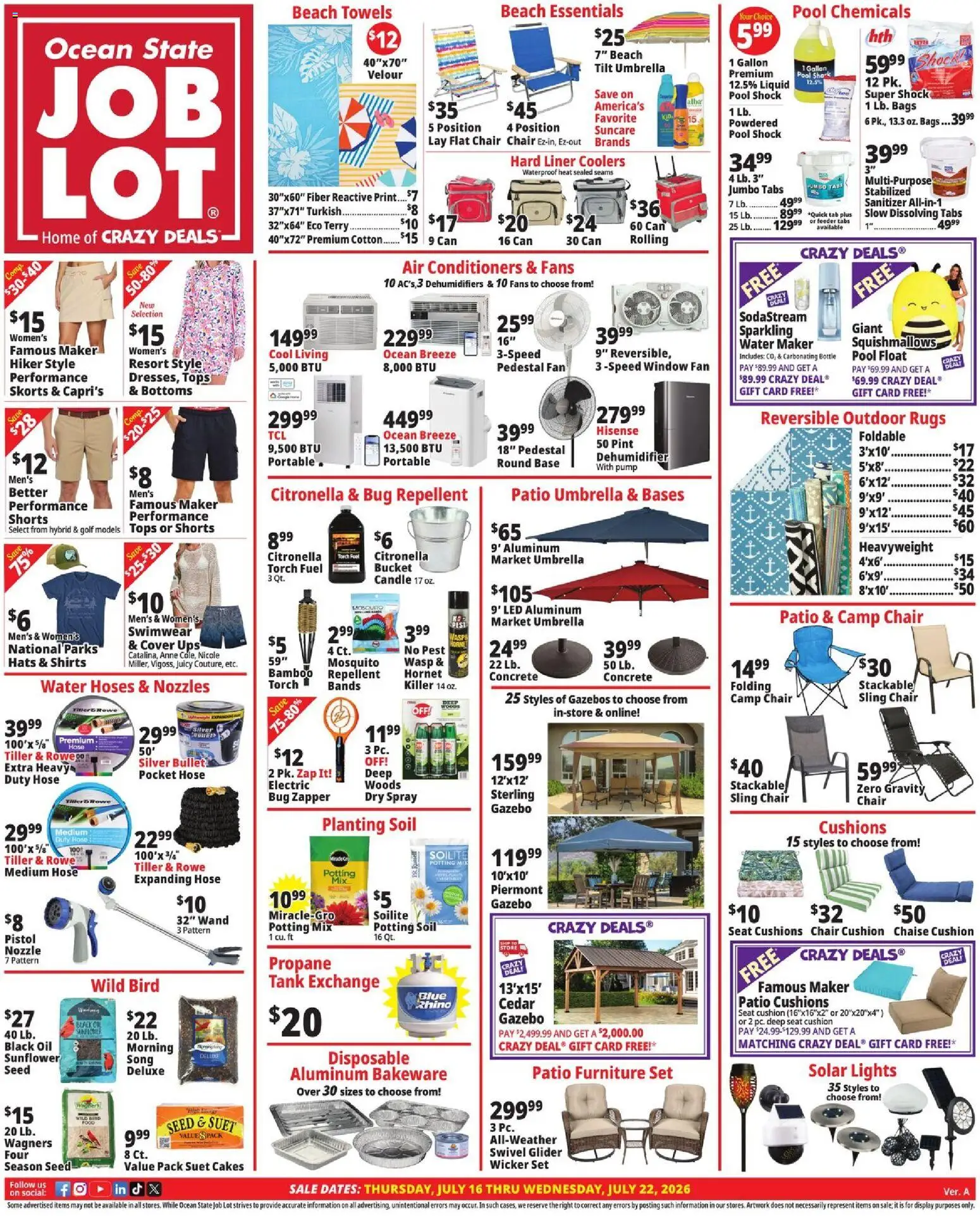Ad Preview of Ocean State Job Lot Ocean State Job Lot Weekly Ad from 07/16/2026