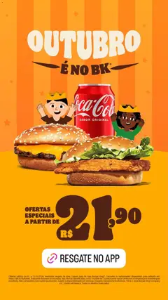 Pré-Visualização do folheto "Burger King ofertas Outubro" da loja Burger King válido a partir de 01/10/2026