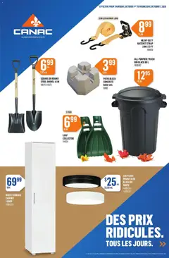 Preview of leaflet Canac weekly flyer from shop Canac is valid from Oct 01, 2026