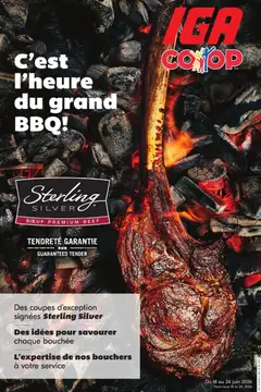 Preview of leaflet IGA circulaire - C'est I'heure du grand BBQ! from shop IGA is valid from Jun 18, 2026
