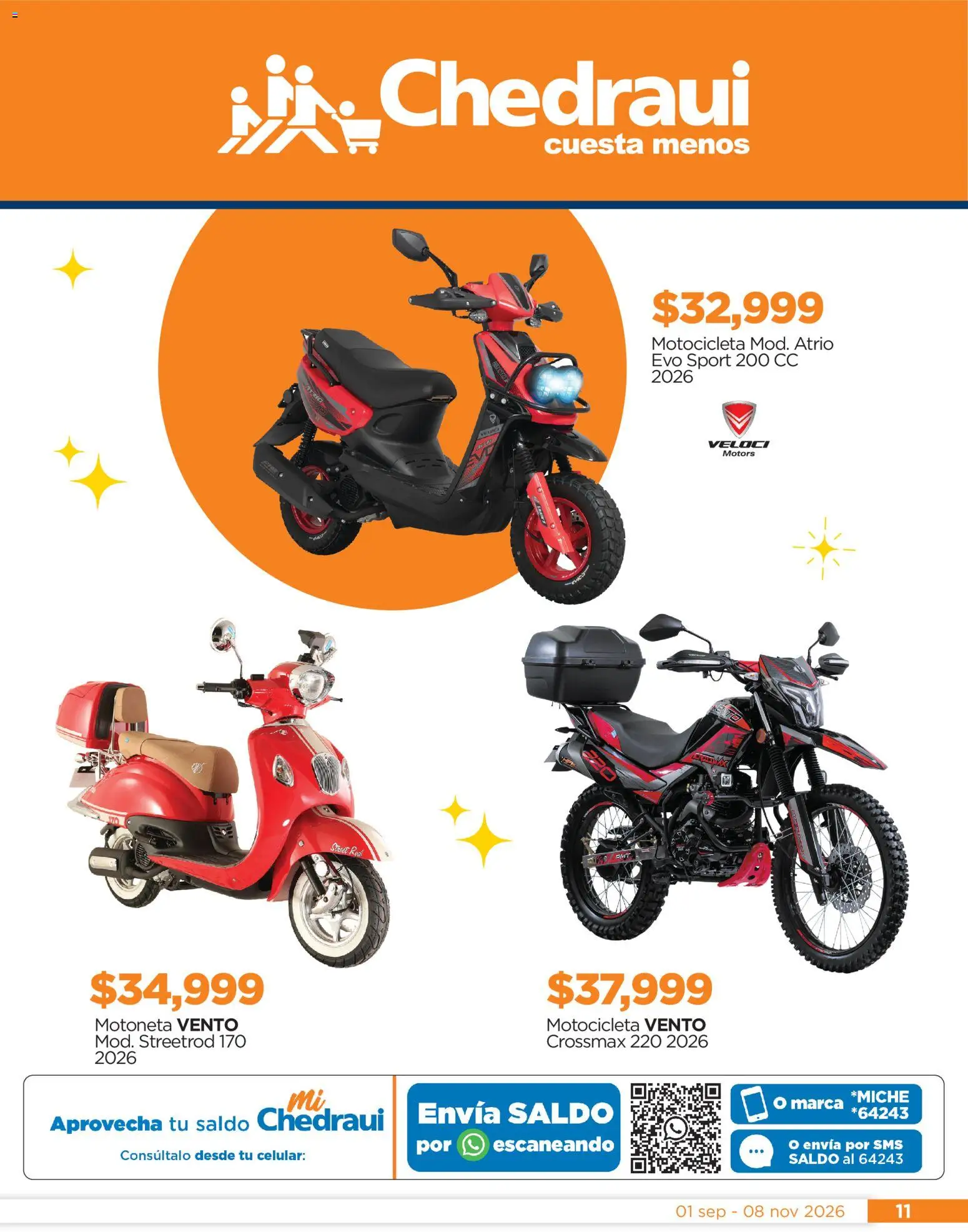 Vista previa las ofertas de la tienda Chedraui - Chedraui Llegan los porti ofertones del otoño desde el 01/09/2026 