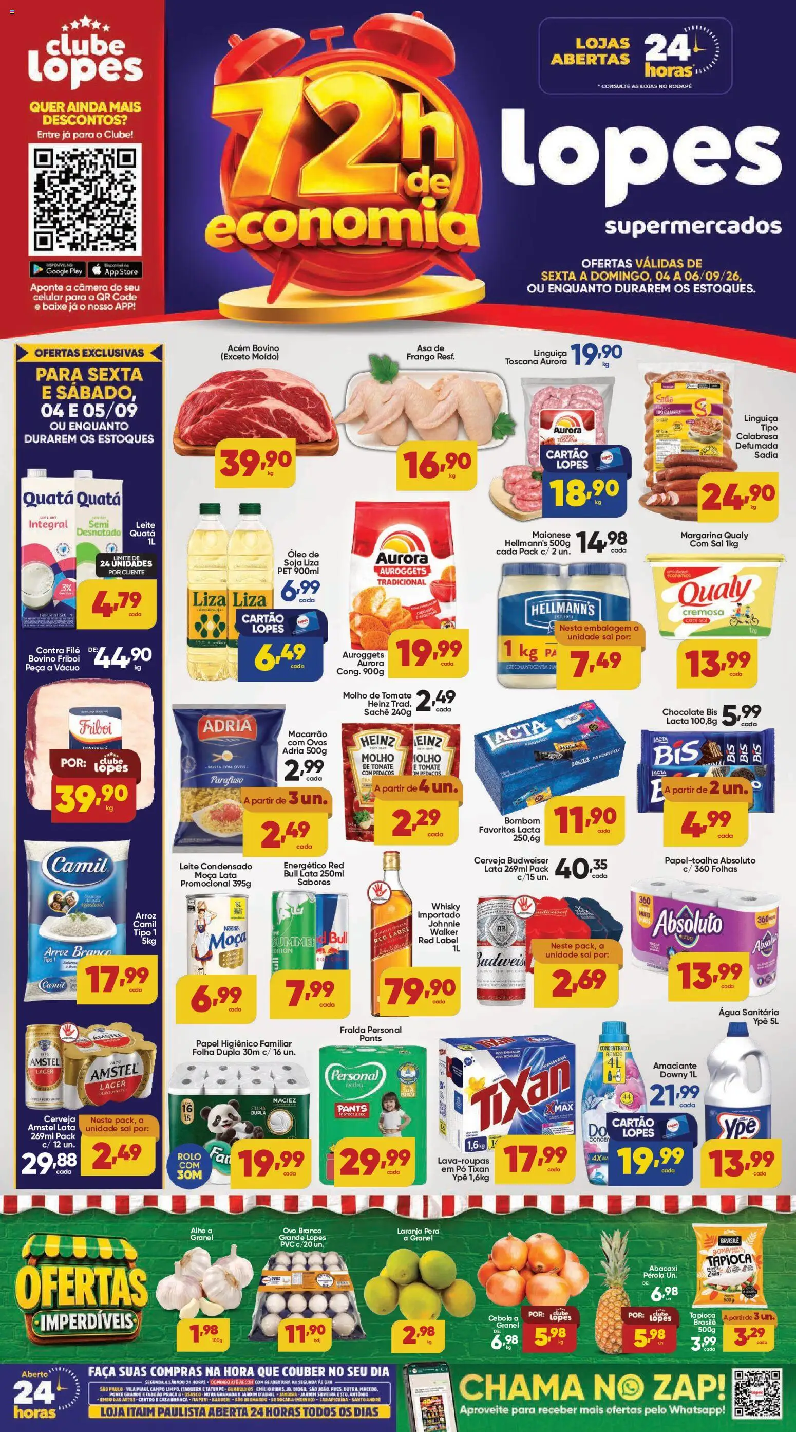 Pré-Visualização do folheto "Lopes Supermercados - Ofertas da semana" da loja Lopes Supermercados válido a partir de 04/09/2026
