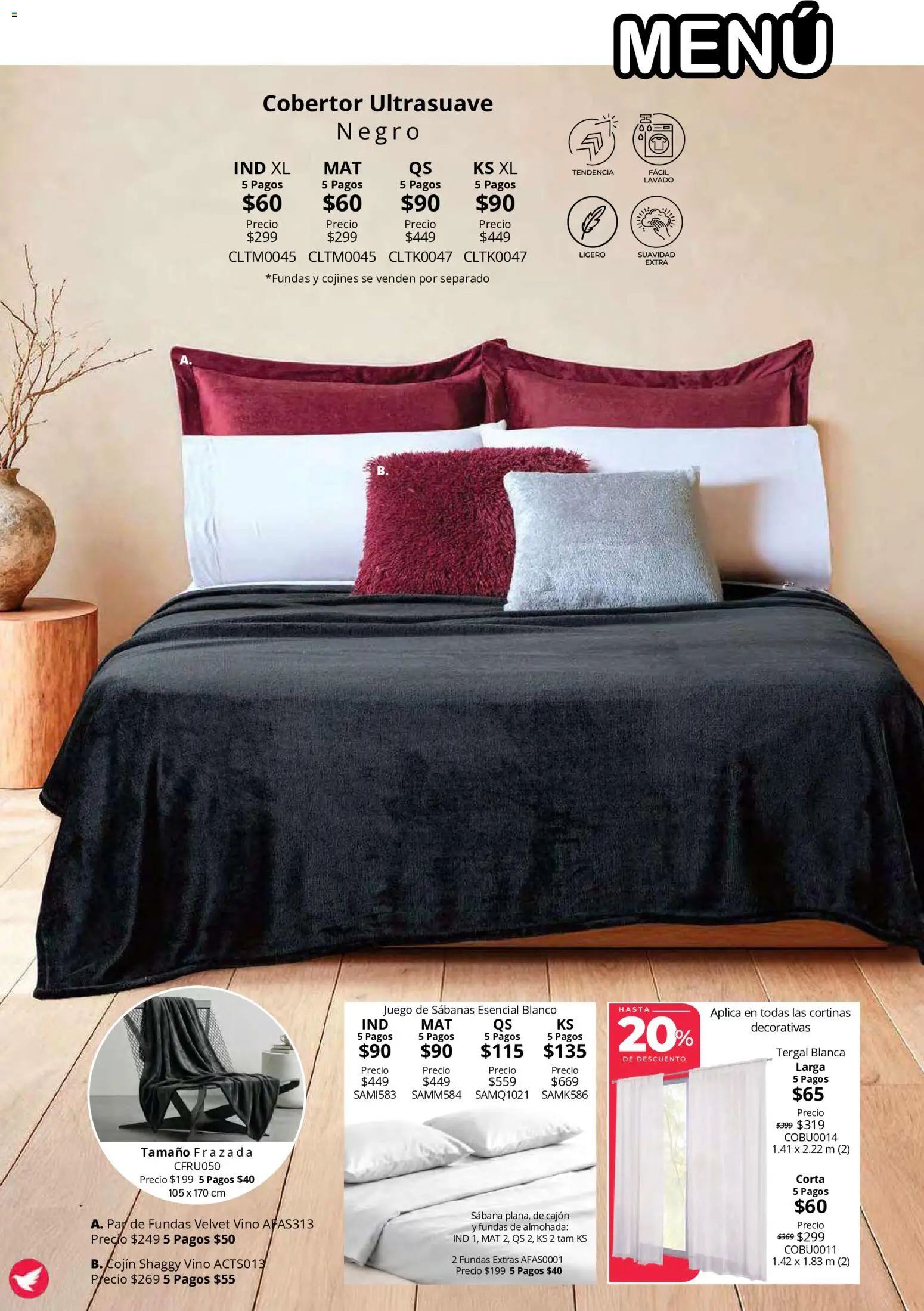Vista previa las ofertas de la tienda Colchas Concord - Colchas Concord catálogo Colección Cobertor Calor de Hogar desde el 15/10/2026 