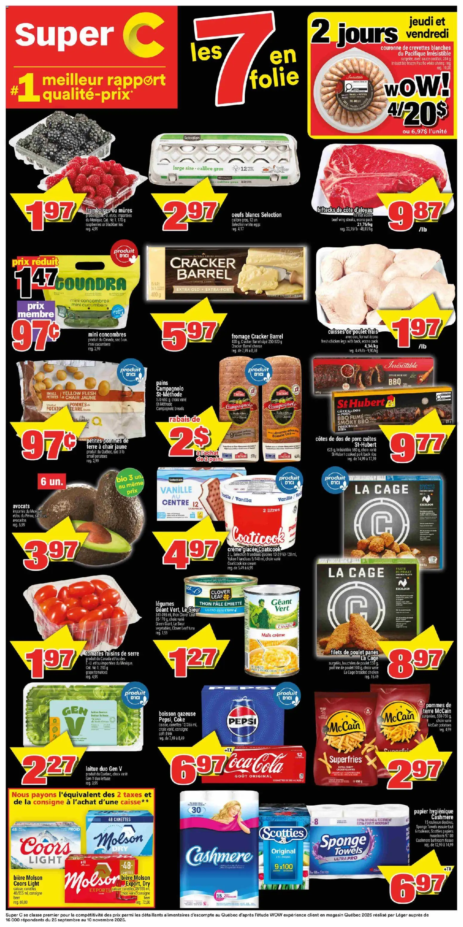 Preview of leaflet Super C weekly flyer / circulaire from shop Super C is valid from Jun 11, 2026