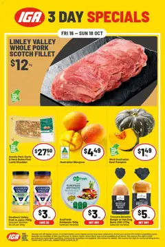 Preview of catalogue IGA catalogueI Specials 3 Day WA from shop IGA valid 16/10/2026