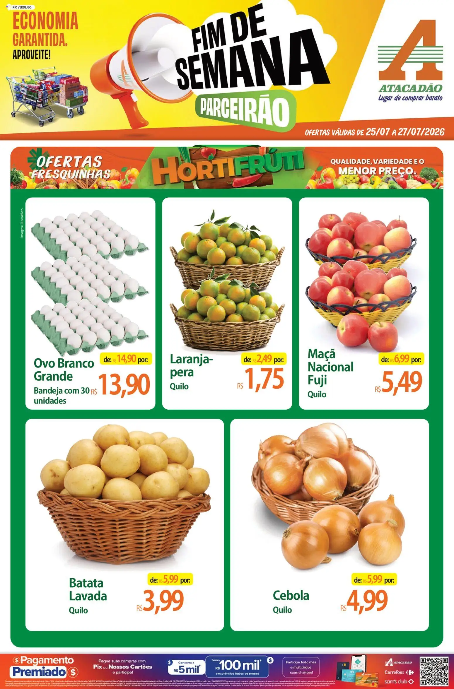 Pré-Visualização do folheto "Atacadão ofertas - GO" da loja Atacadão válido a partir de 25/07/2026