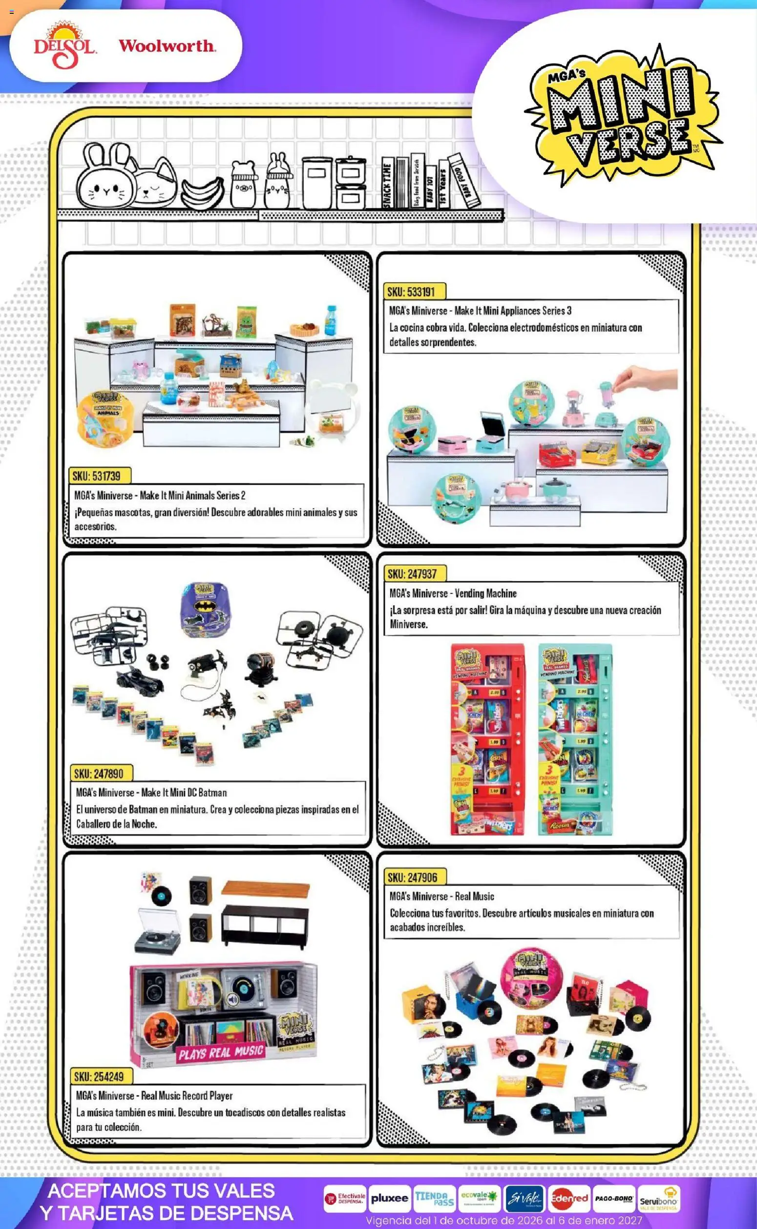 Vista previa las ofertas de la tienda Del Sol y Woolworth - Del Sol y Woolworth catálogo El Castillo del Juguete desde el 01/10/2026 - Cocina, Despensa