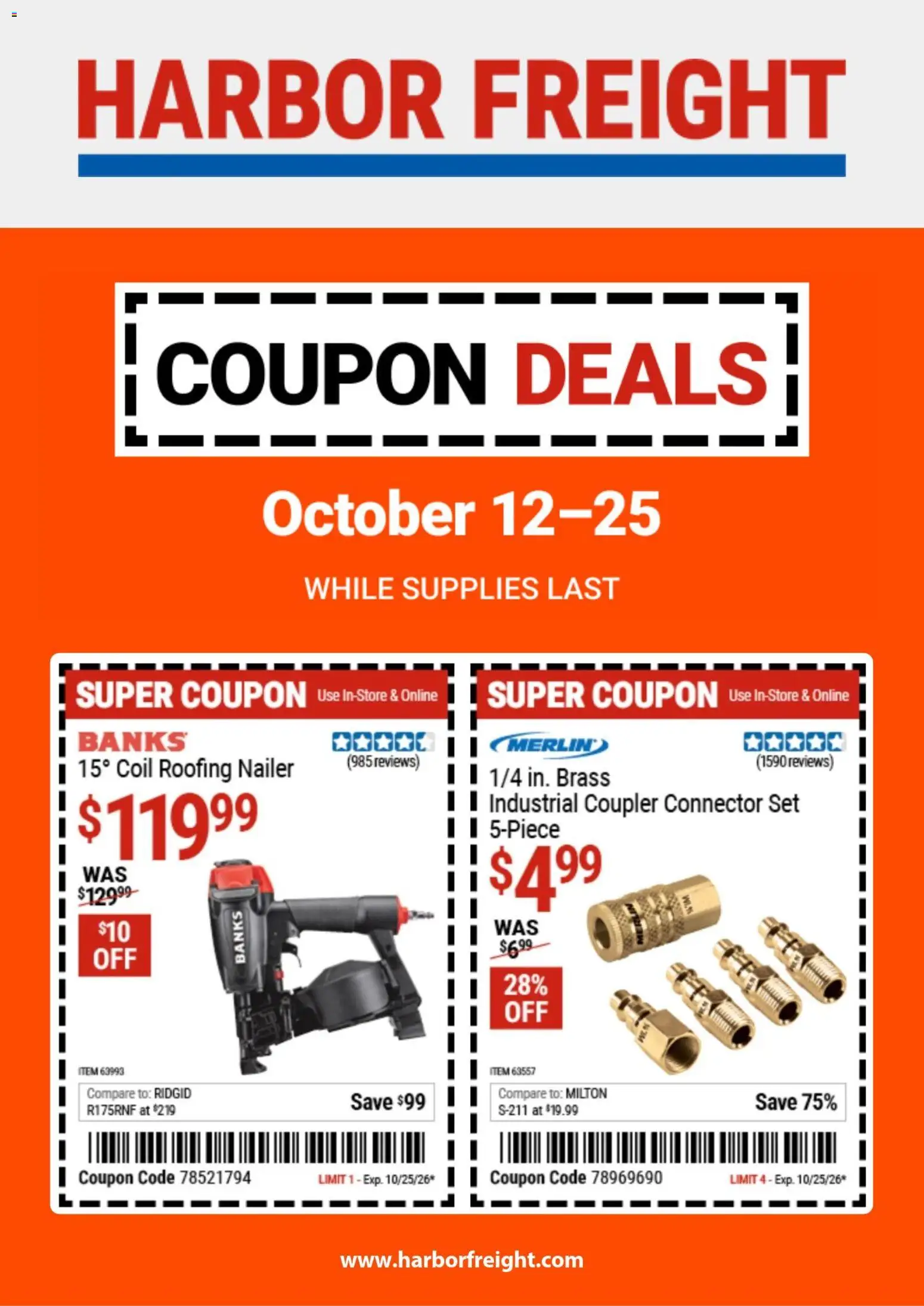 Ad Preview of Harbor Freight Harbor Freight Weekly Ad from 10/12/2026