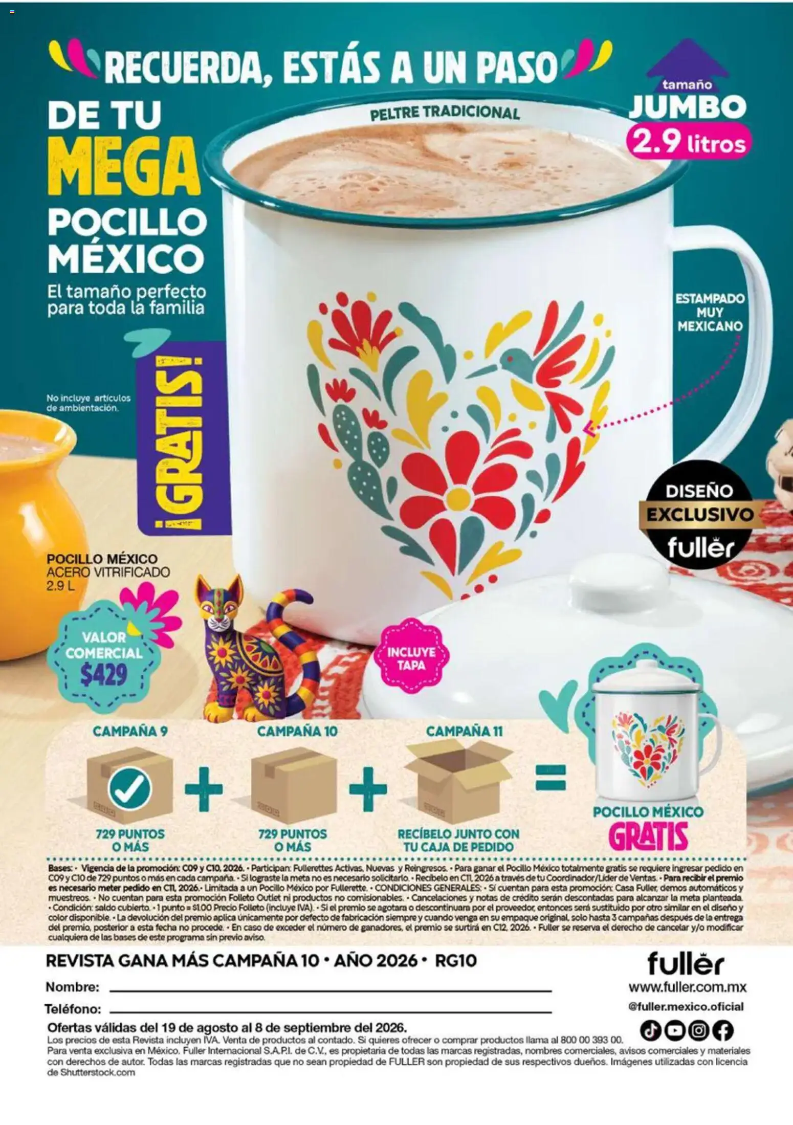 Vista previa las ofertas de la tienda Fuller - Fuller Gana Más 10 2026 desde el 19/08/2026 