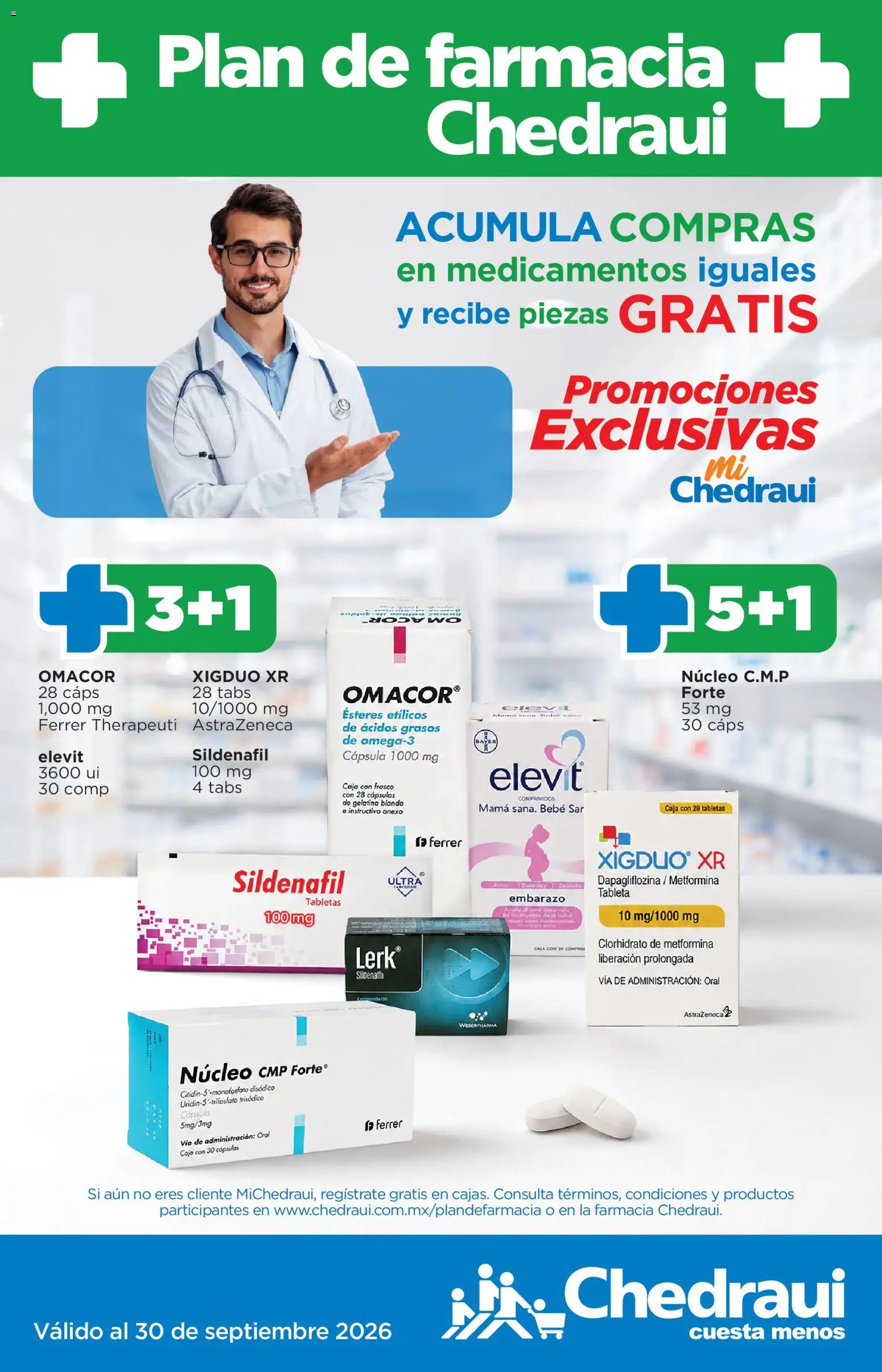 Vista previa las ofertas de la tienda Chedraui - Chedraui folleto Plan de farmacia desde el 01/07/2026 