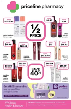 Preview of catalogue Priceline Pharmacy catalogue Eatons Hill from shop Priceline Pharmacy valid 10/09/2026