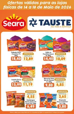 Pré-Visualização do folheto "Tauste ofertas Seara" da loja Tauste válido a partir de 14/05/2026