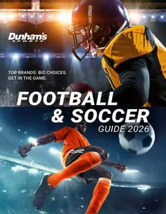 Ad Preview of Dunham's Sports Dunham's Sports Football & Soccer Guide from 07/09/2026