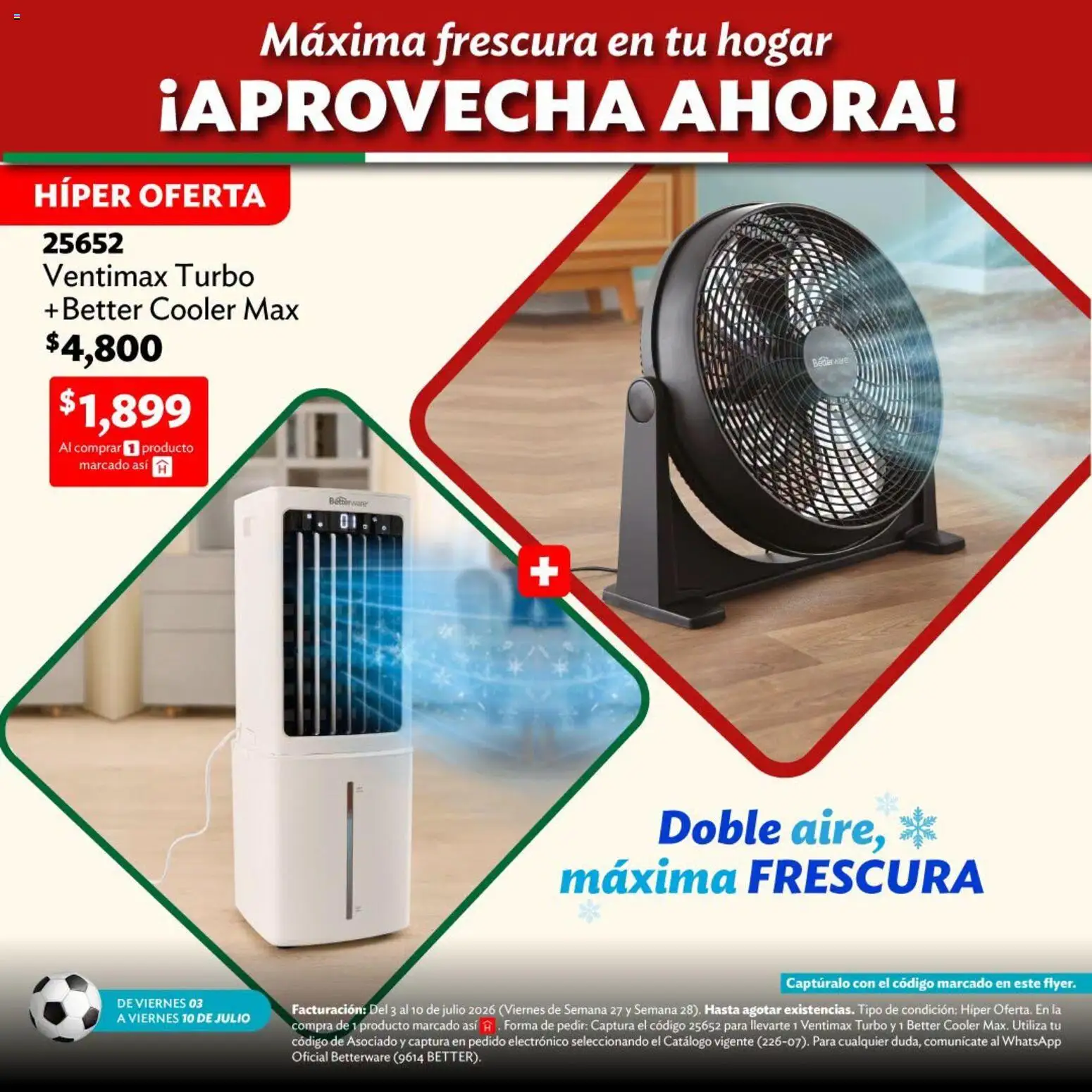 Vista previa las ofertas de la tienda Betterware - Betterware catálogo Llévate tus favoritos desde el 03/07/2026 