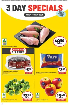 Preview of catalogue IGA 3 Day Specials SA from shop IGA valid 24/07/2026