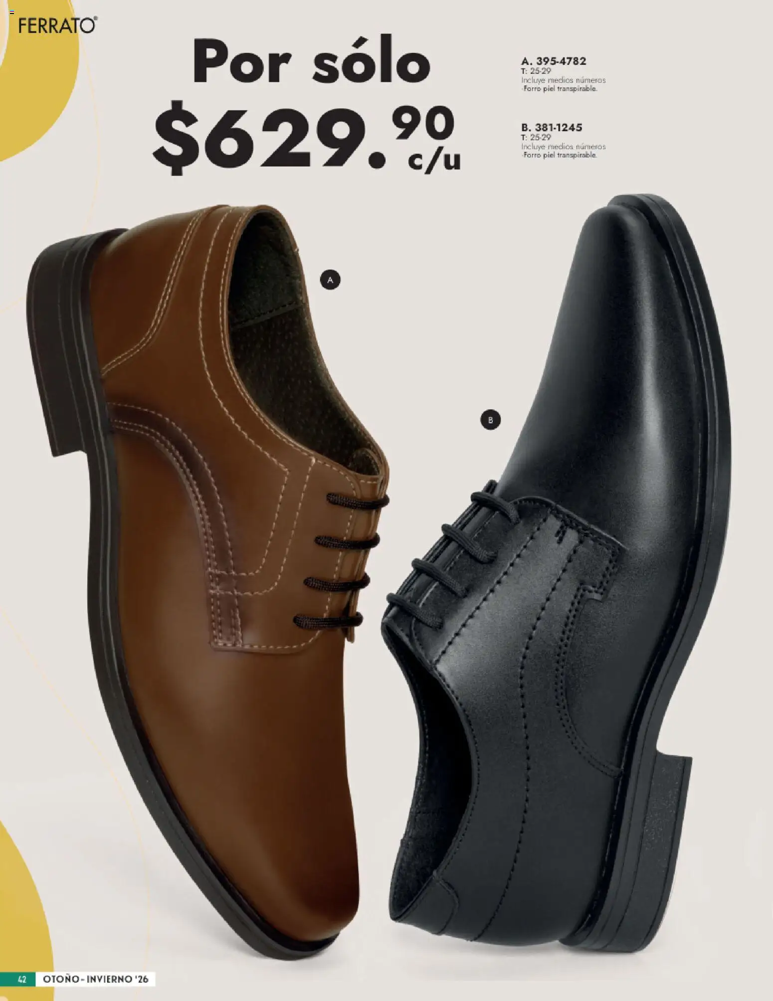 Vista previa las ofertas de la tienda Andrea - Andrea catálogo Calzado Caballero desde el 23/08/2026 