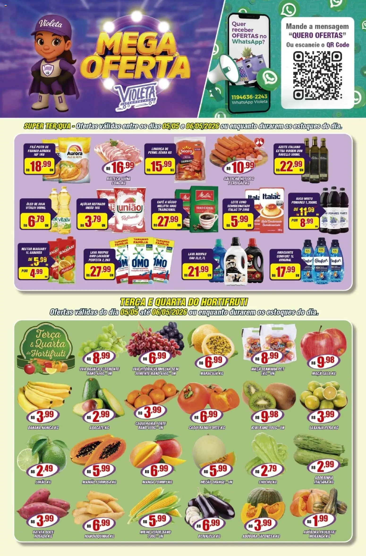 Pré-Visualização do folheto "Violeta Supermercados - Ofertas da semana" da loja Violeta Supermercados válido a partir de 05/05/2026