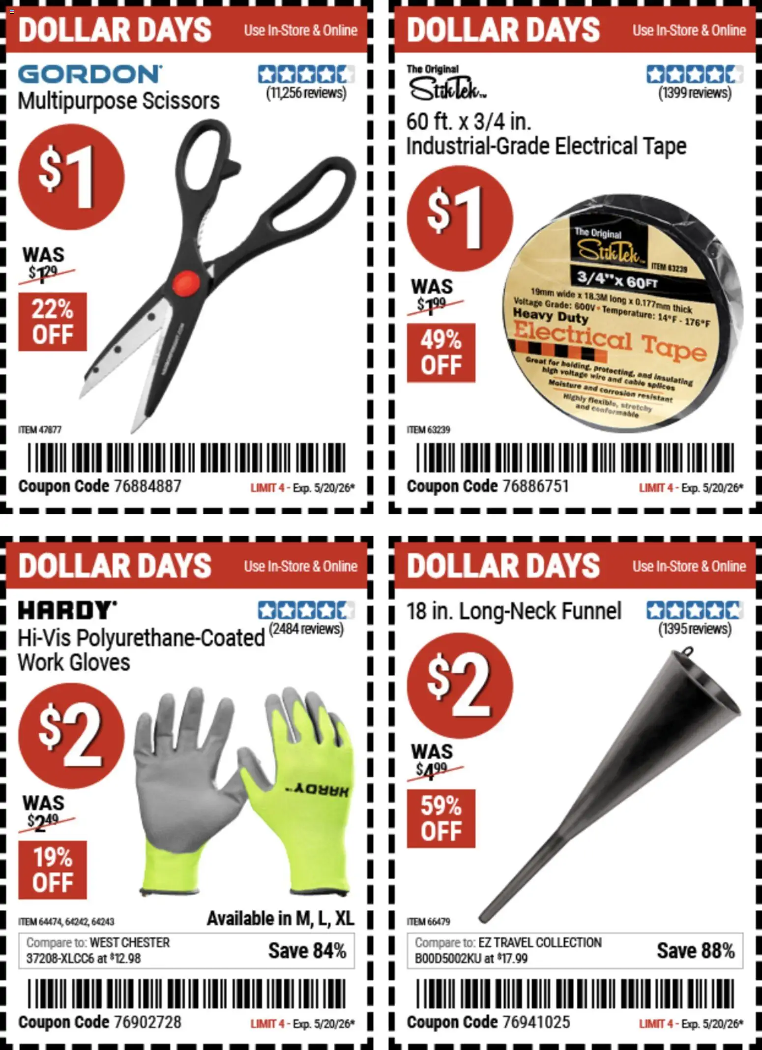 Ad Preview of Harbor Freight Harbor Freight Dollar Days from 05/07/2026