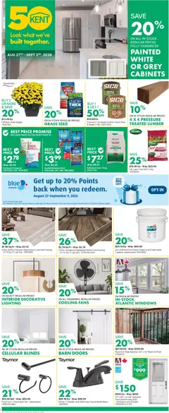 Un aperçu du dépliant Kent weekly flyer / circulaire du magasin Kent est valide à partir 27 août 2026