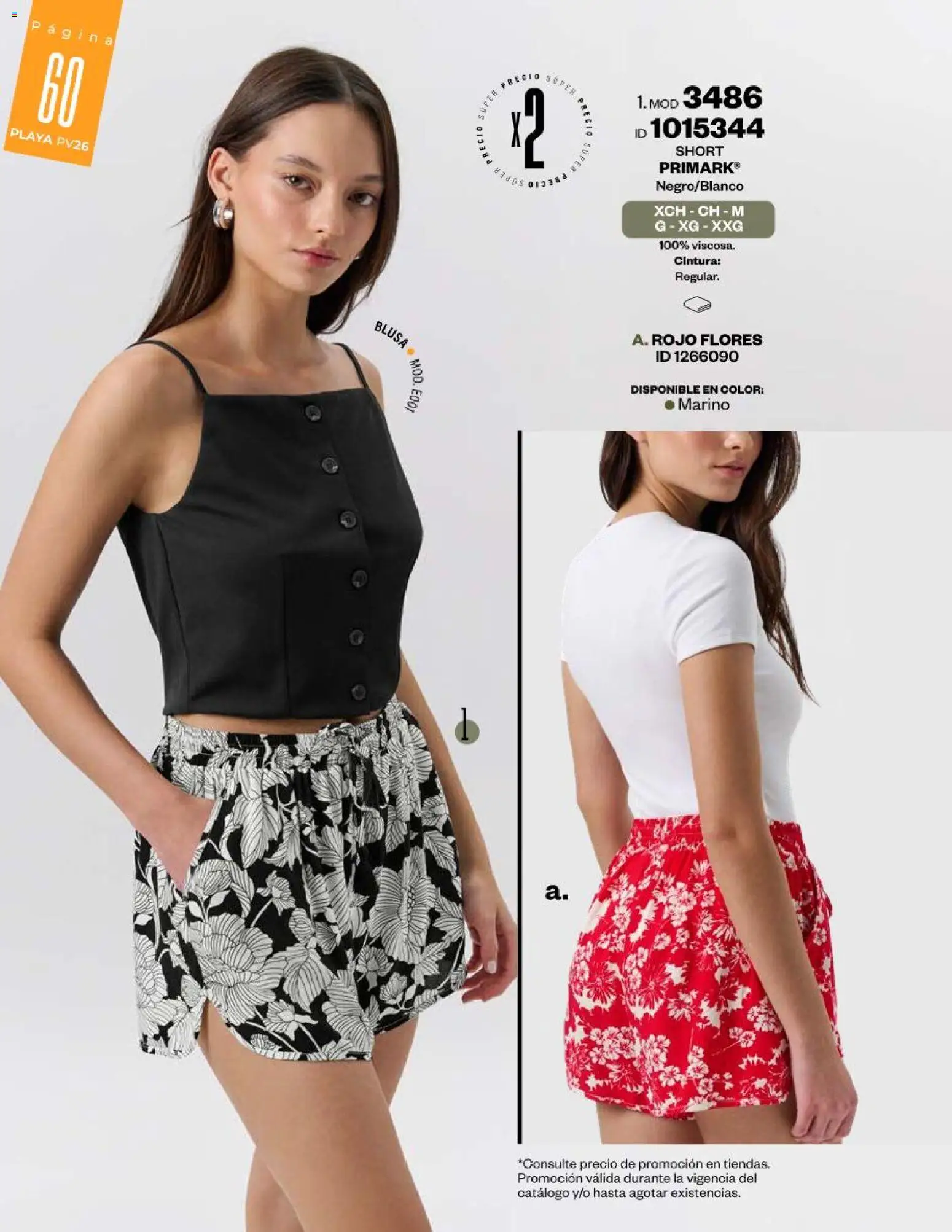 Vista previa las ofertas de la tienda Price Shoes - Catálogo Playa desde el 13/02/2026 - Flores, Short, Blusa