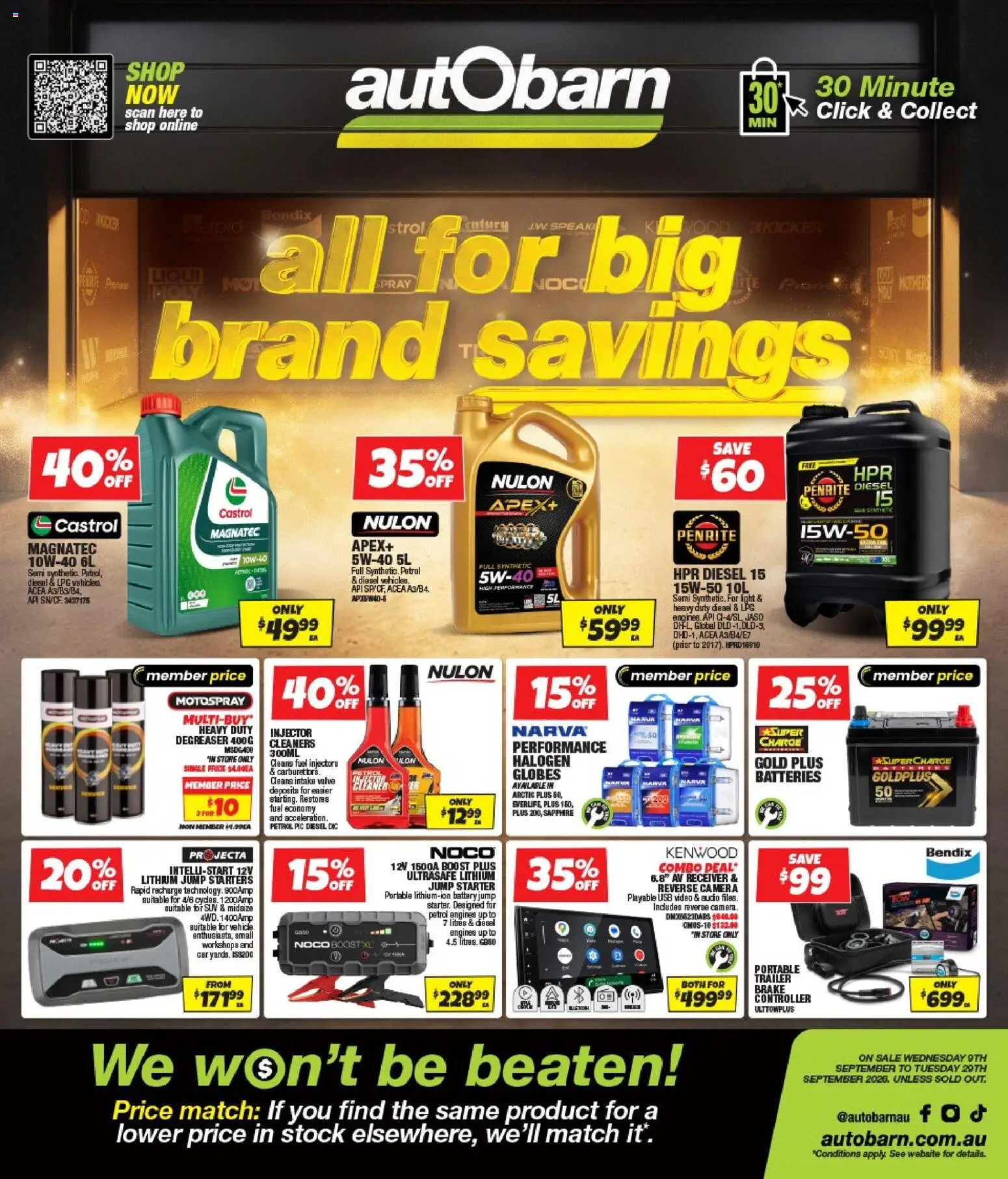 Preview of catalogue Autobarn catalogue from shop Autobarn valid 09/09/2026