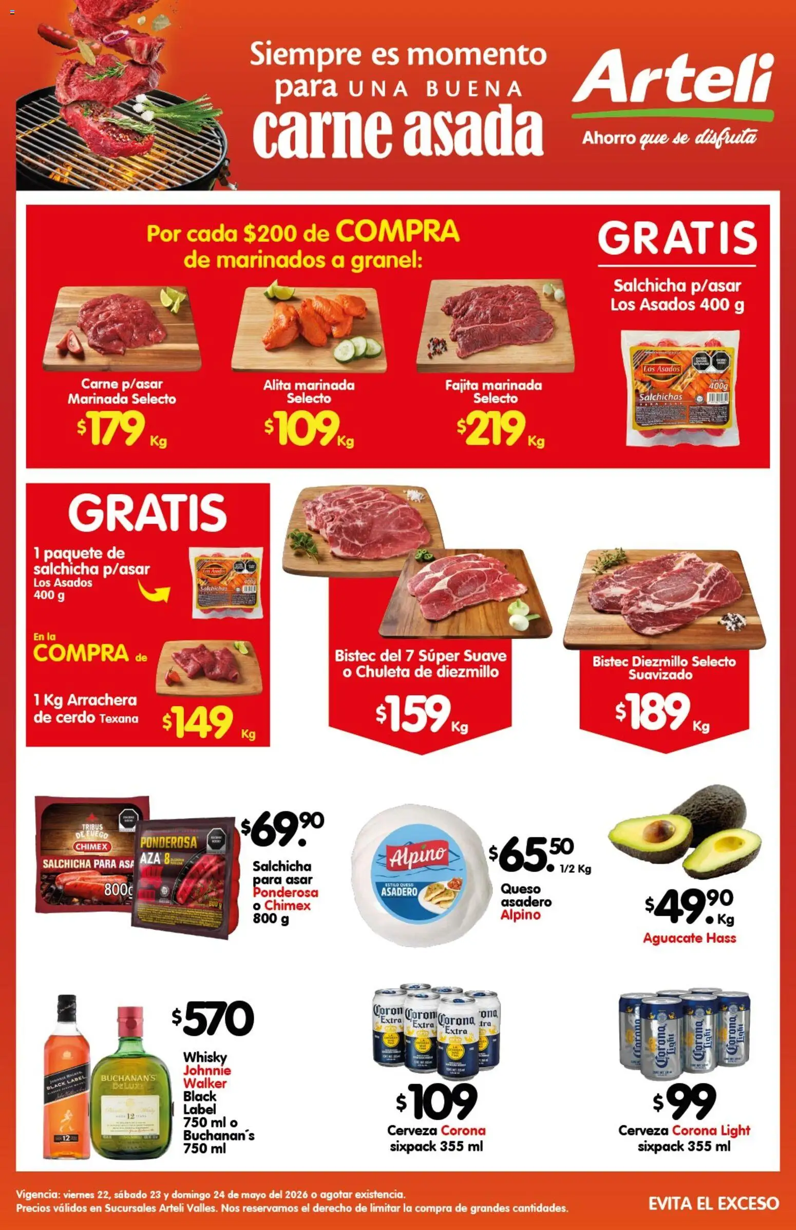 Vista previa las ofertas de la tienda Arteli - Arteli folleto Carne Valles desde el 23/05/2026 