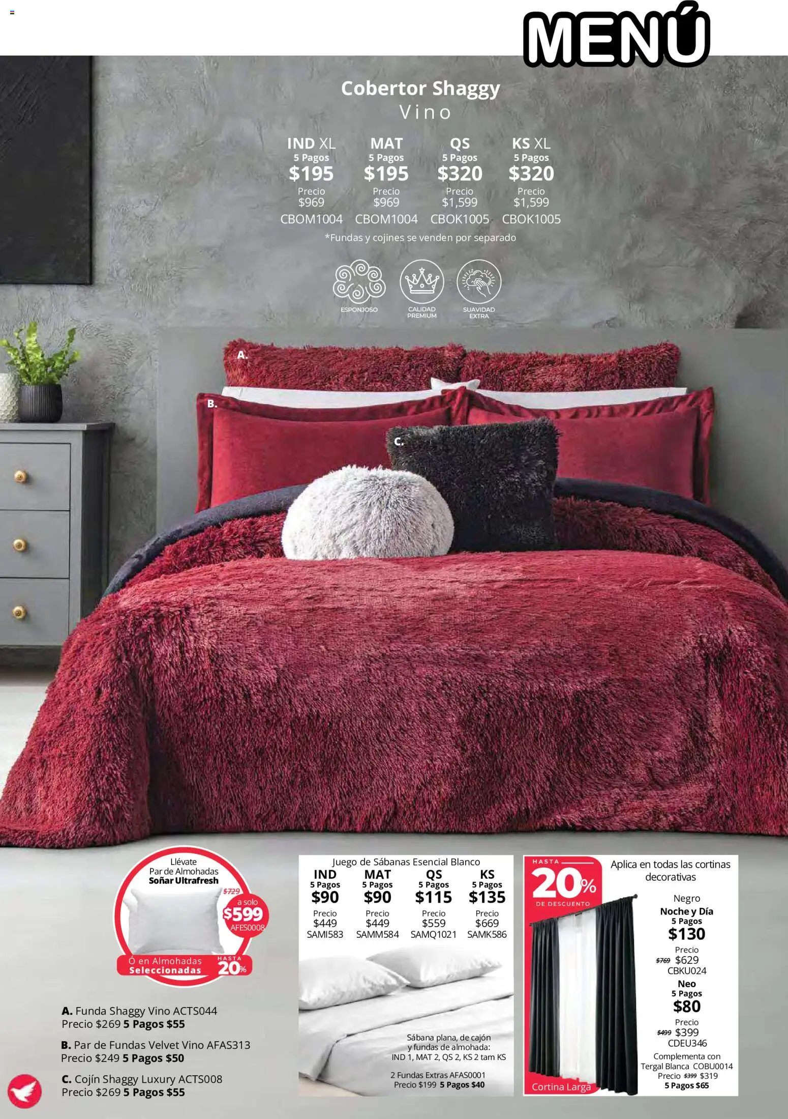 Vista previa las ofertas de la tienda Colchas Concord - Colchas Concord catálogo Colección Cobertor Calor de Hogar desde el 15/10/2026 