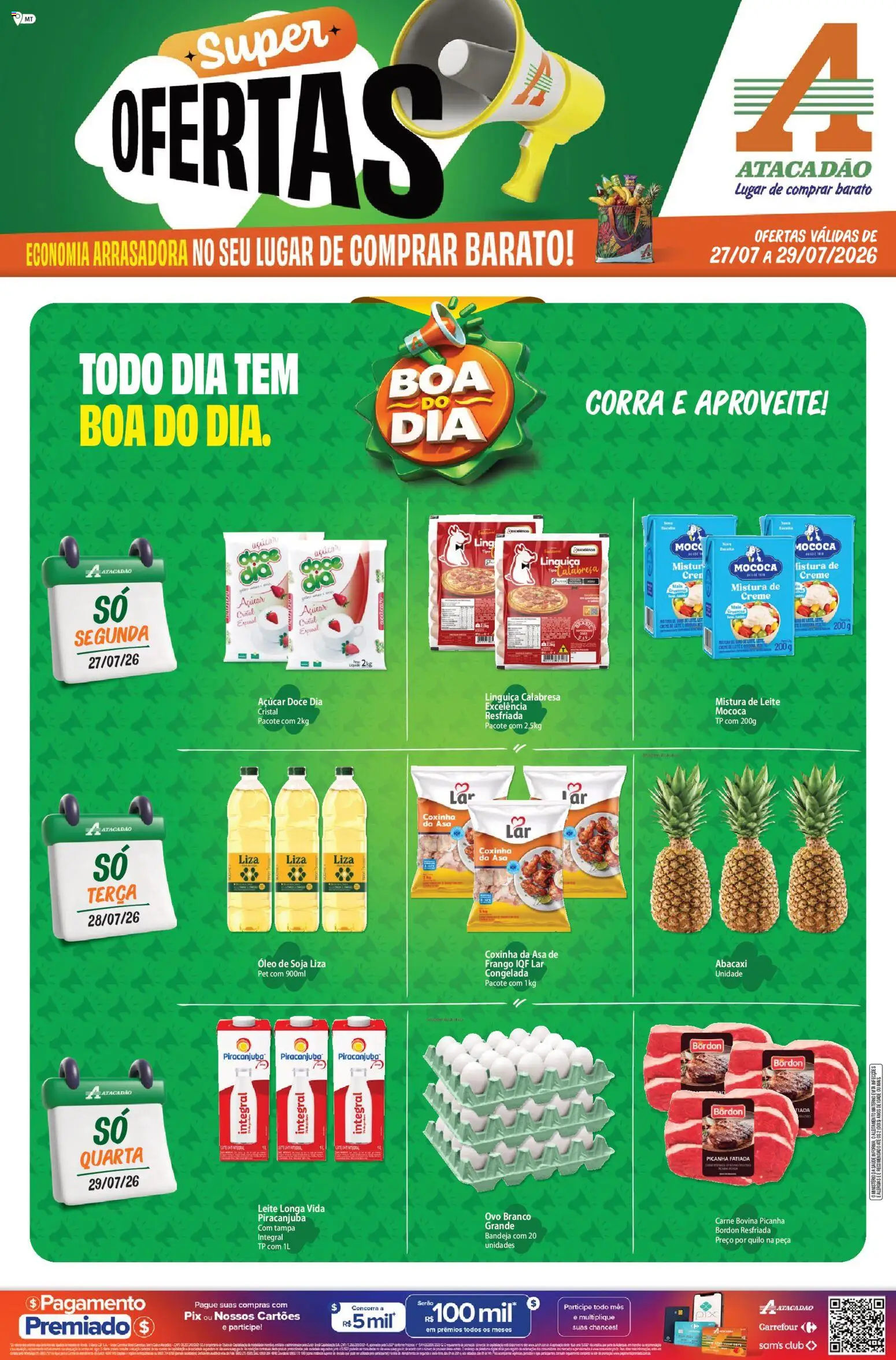 Pré-Visualização do folheto "Atacadão ofertas - MT" da loja Atacadão válido a partir de 27/07/2026