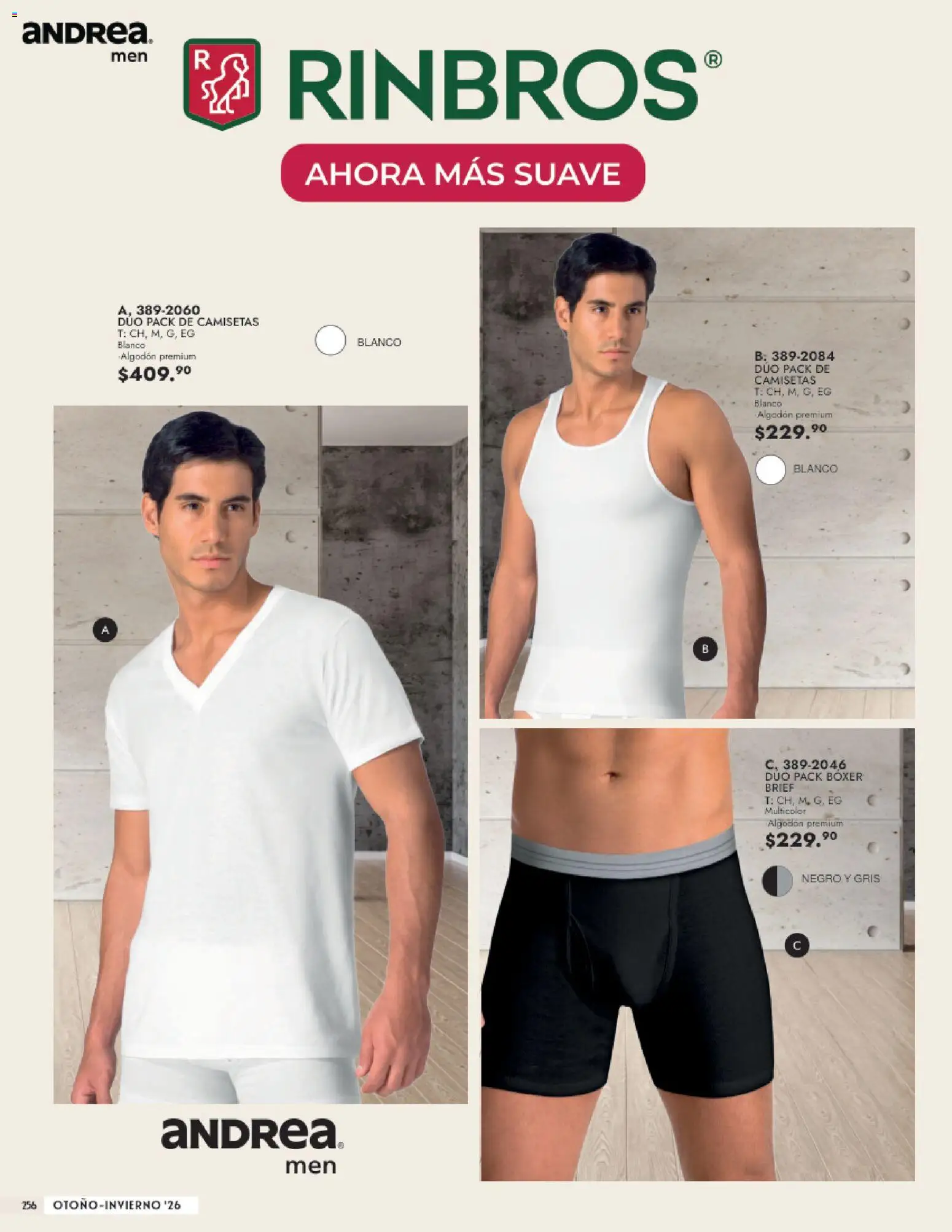 Vista previa las ofertas de la tienda Andrea - Andrea catálogo Vestir Caballero desde el 23/08/2026 