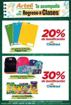Vista previa las ofertas de la tienda Arteli - Arteli folleto Regreso a clases desde el 07/08/2026 