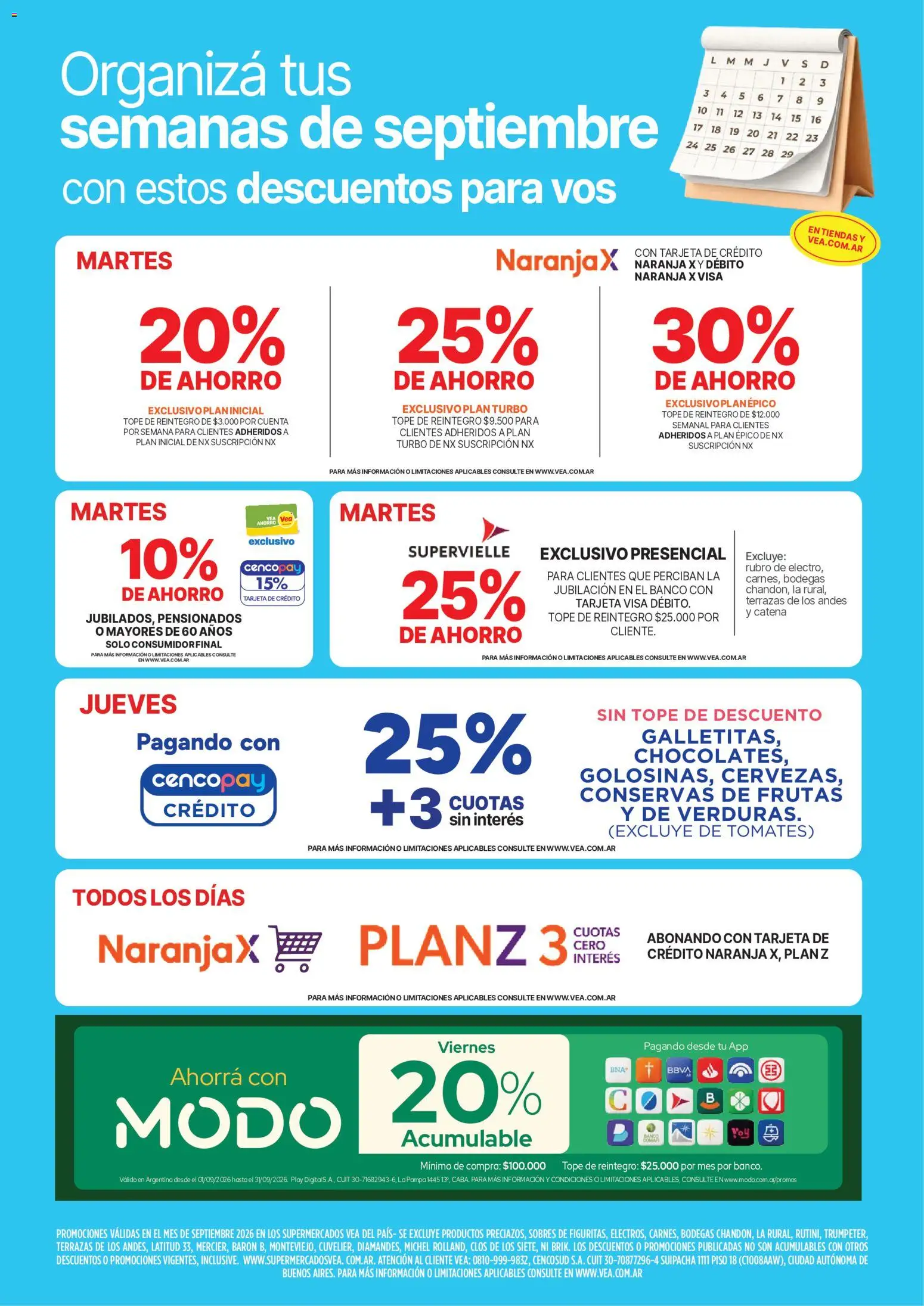 Vista previa del folleto de la tienda Vea válido desde el 11/09/2026 