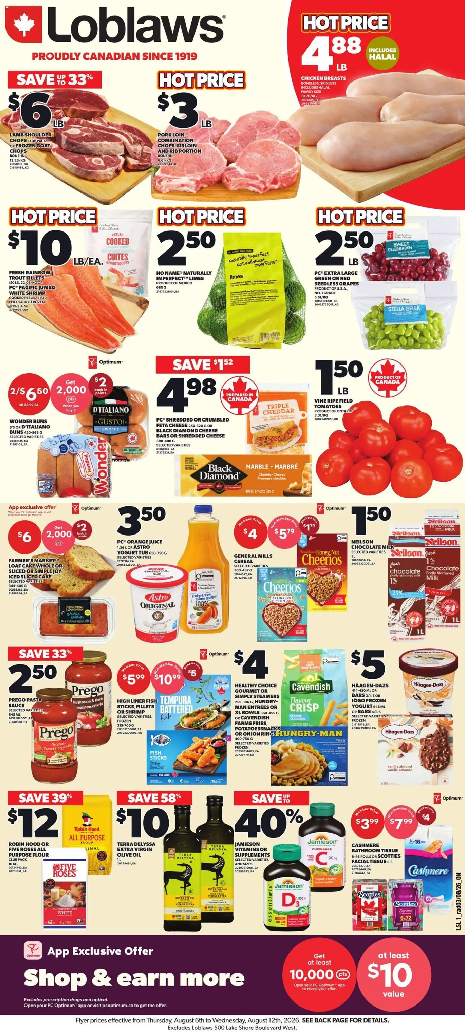Preview of leaflet Loblaws weekly flyer / circulaire from shop Loblaws is valid from Aug 06, 2026