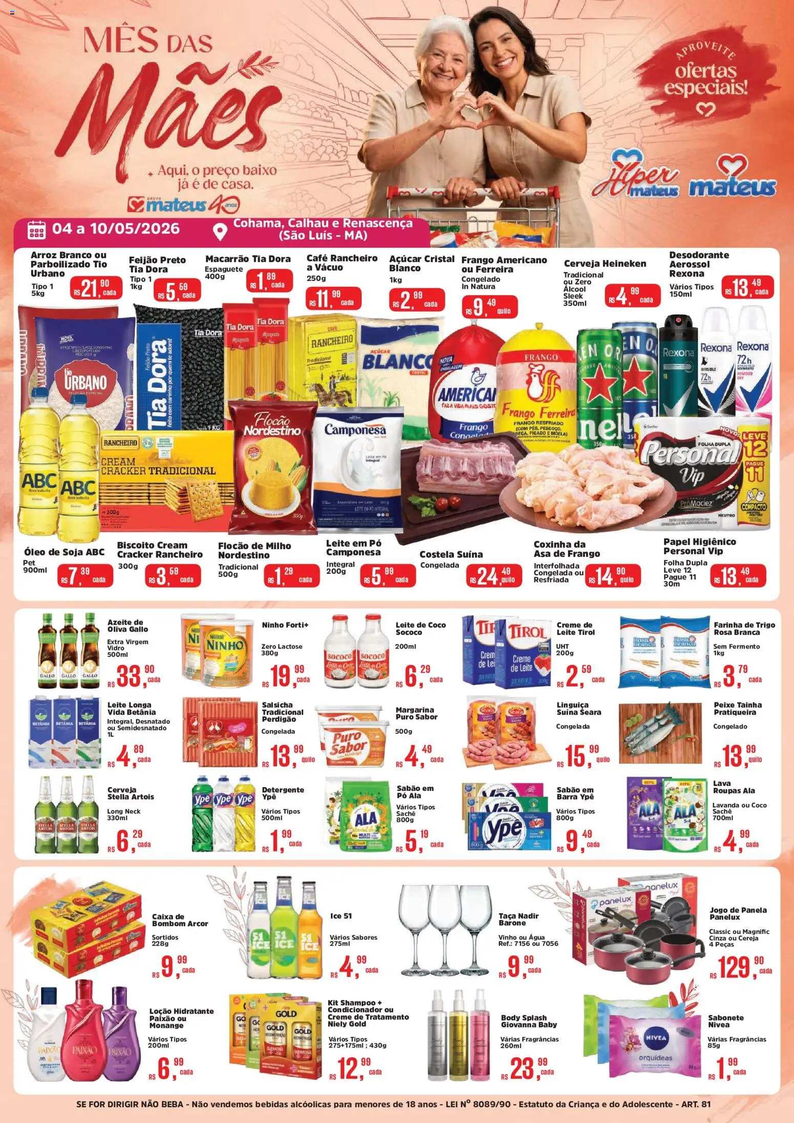 Pré-Visualização do folheto "Mateus ofertas Especial das Mães" da loja Mateus válido a partir de 04/05/2026