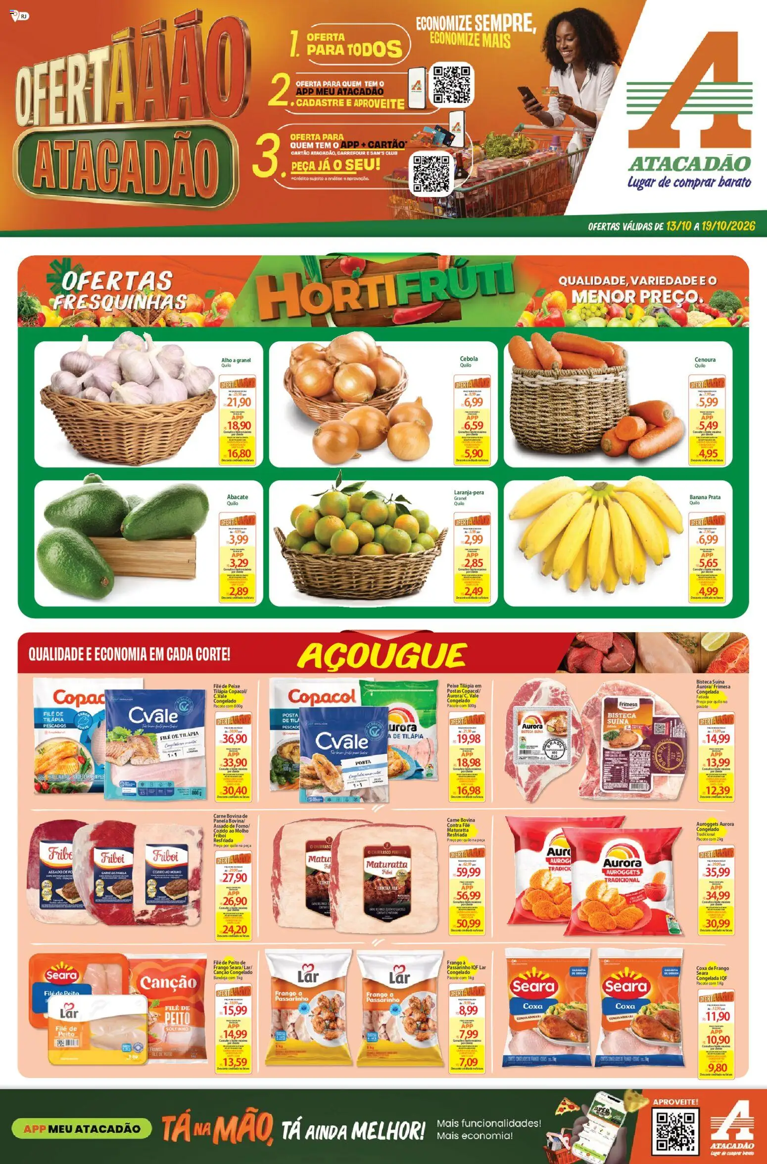Pré-Visualização do folheto "Atacadão ofertas - RJ" da loja Atacadão válido a partir de 13/10/2026