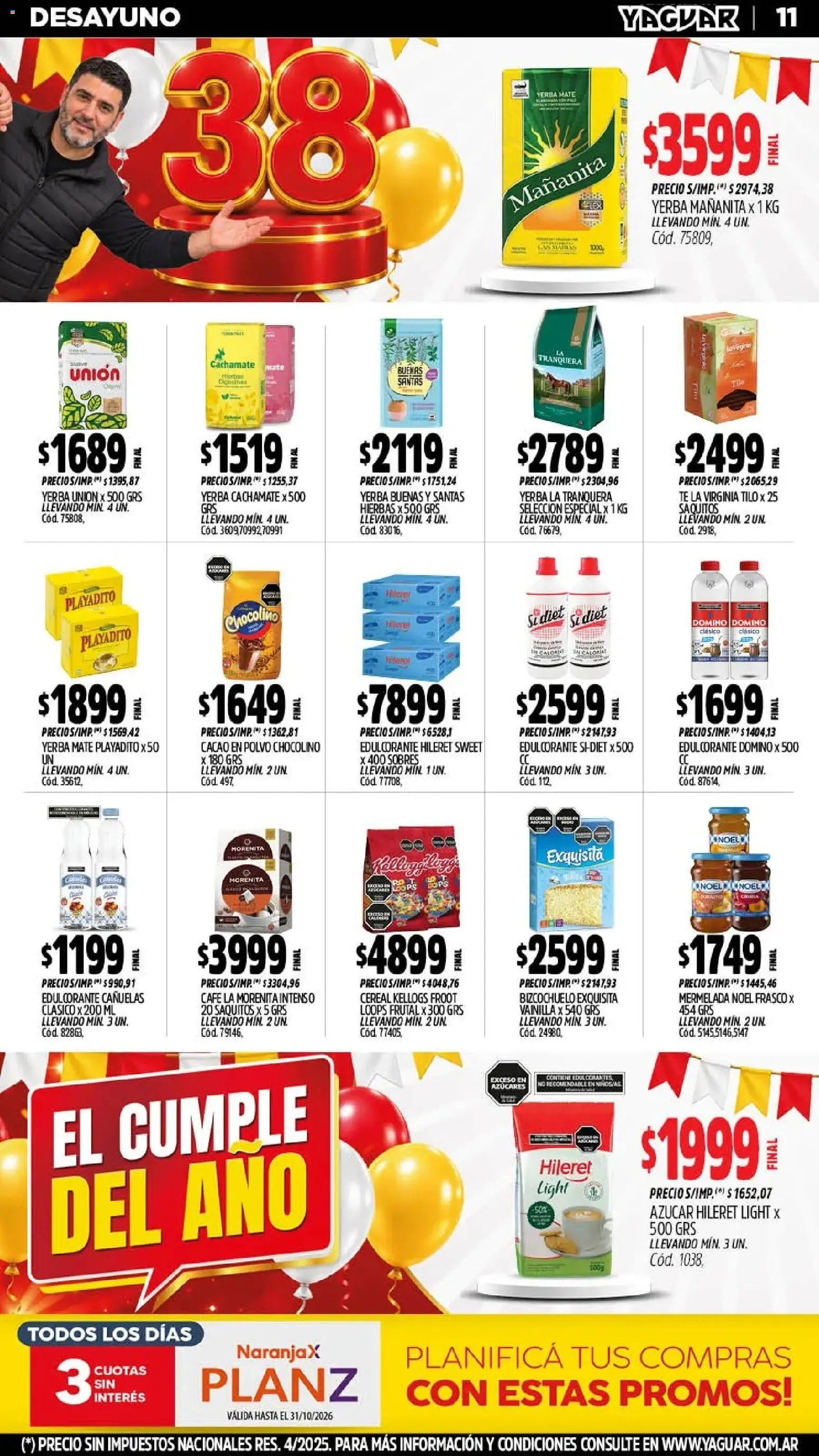 Vista previa del folleto de la tienda Yaguar válido desde el 26/10/2026 