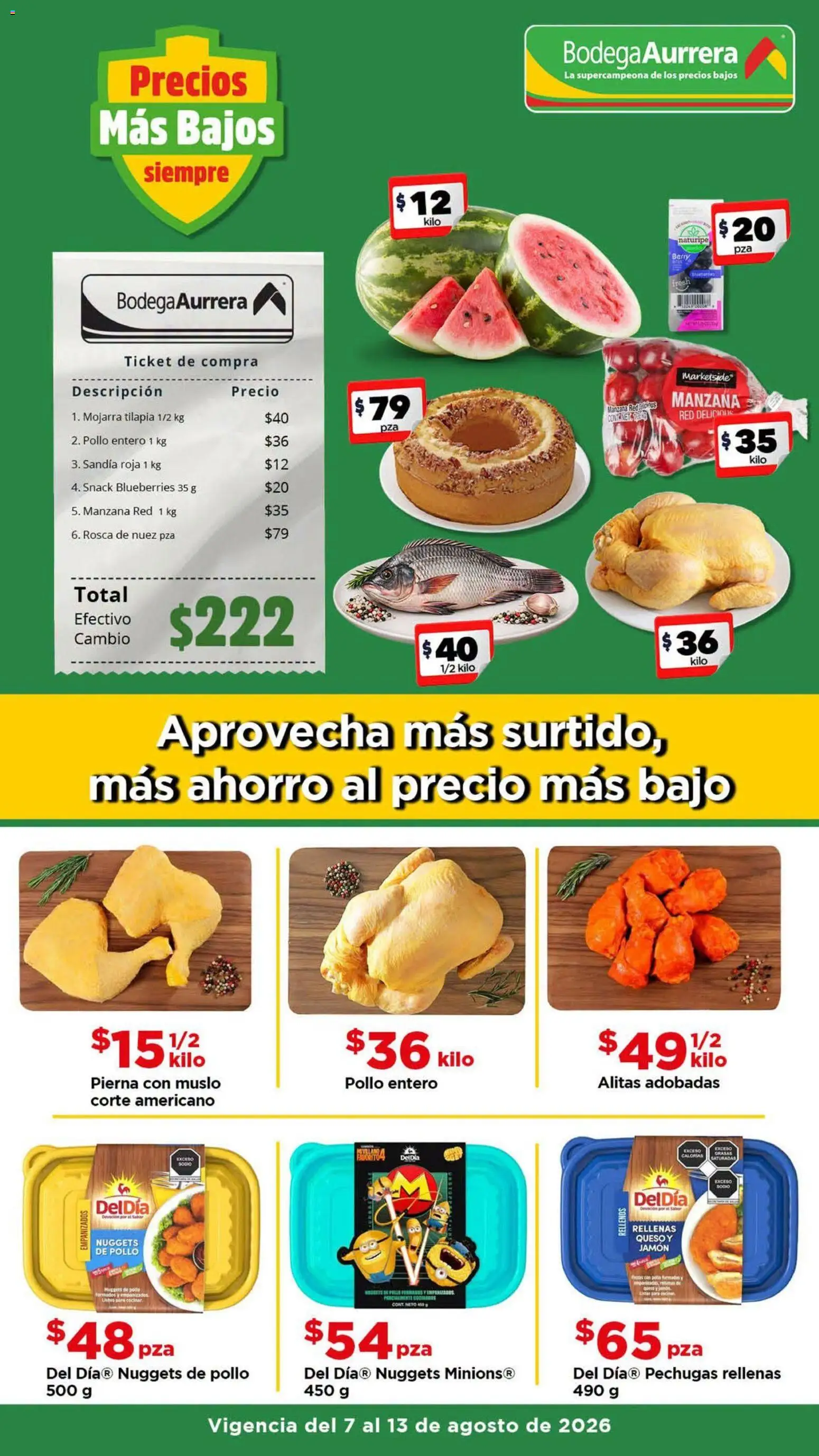 Vista previa las ofertas de la tienda Bodega Aurrerá - Bodega Aurrerá folleto Aprovecha más surtido desde el 07/08/2026 