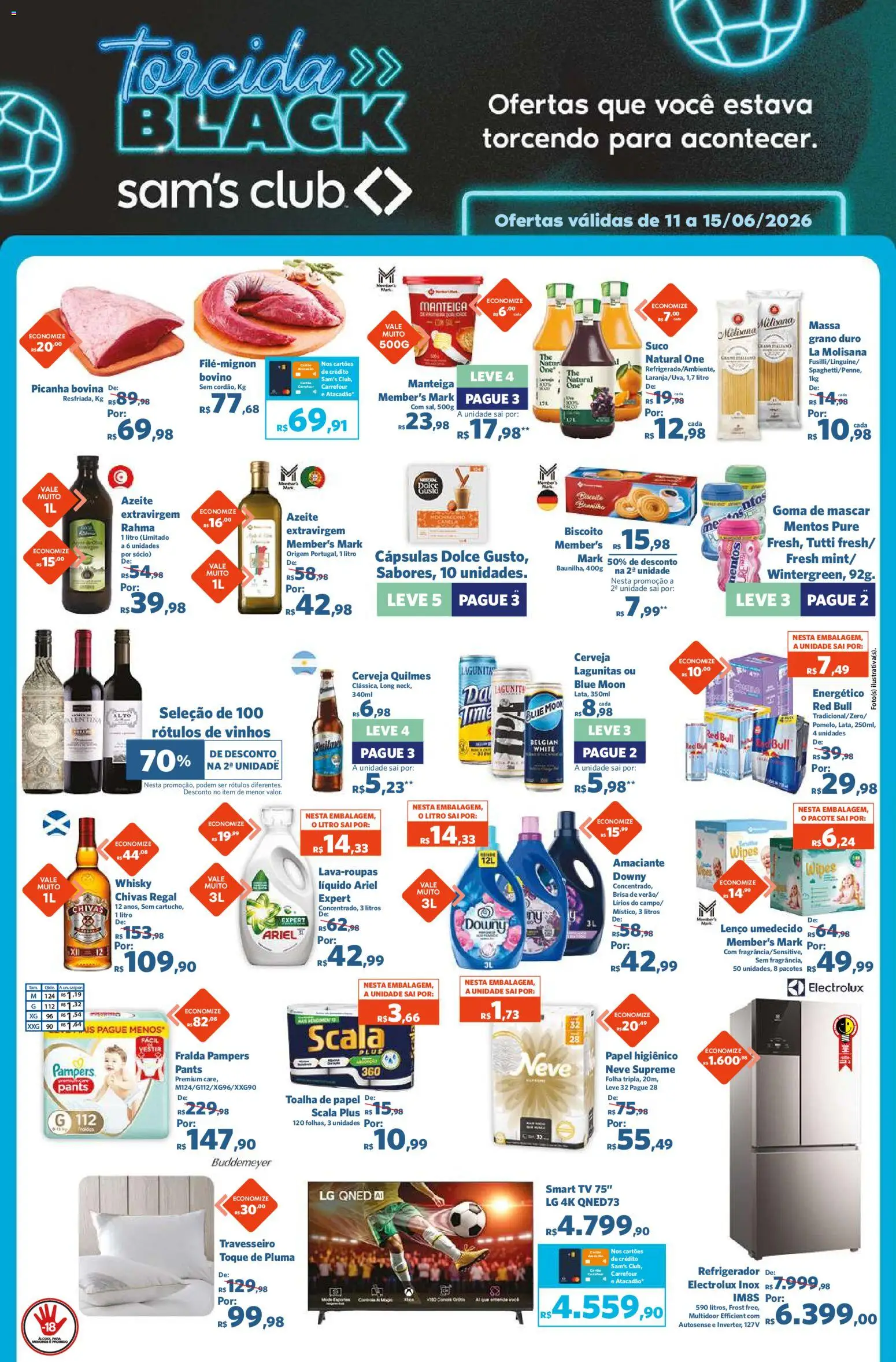 Pré-Visualização do folheto "Sam's Club - Ofertas da semana" da loja Sam's Club válido a partir de 11/06/2026