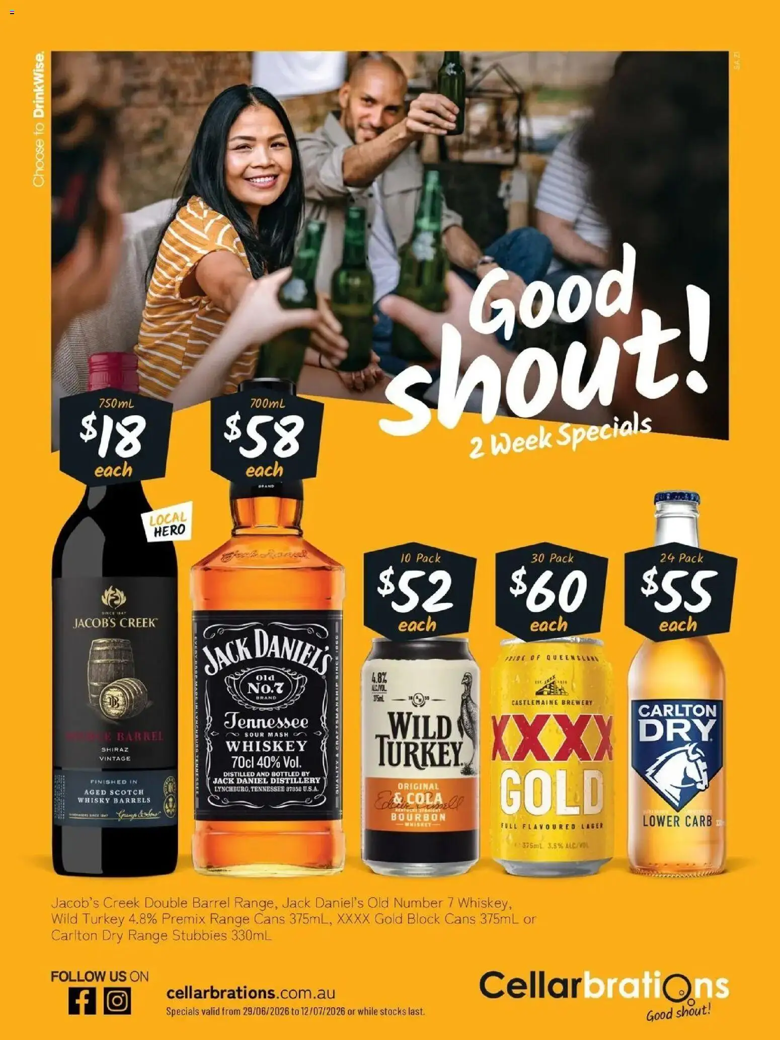 Preview of catalogue Cellarbrations catalogue Fullarton from shop Cellarbrations valid 28/06/2026 - Scotch whisky, Bourbon, Whiskey, Scotch, Turkey, Jack Daniel’s