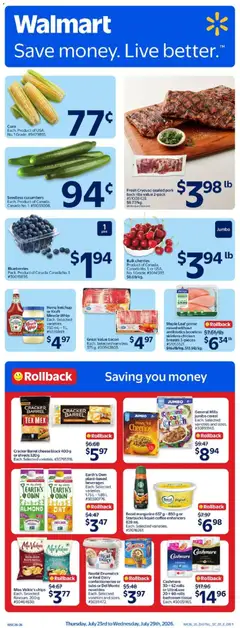 Preview of leaflet Walmart weekly flyer from shop Walmart is valid from Jul 23, 2026