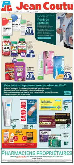 Un aperçu du dépliant Jean Coutu - Pharma Booklet du magasin Jean Coutu est valide à partir 27 août 2026