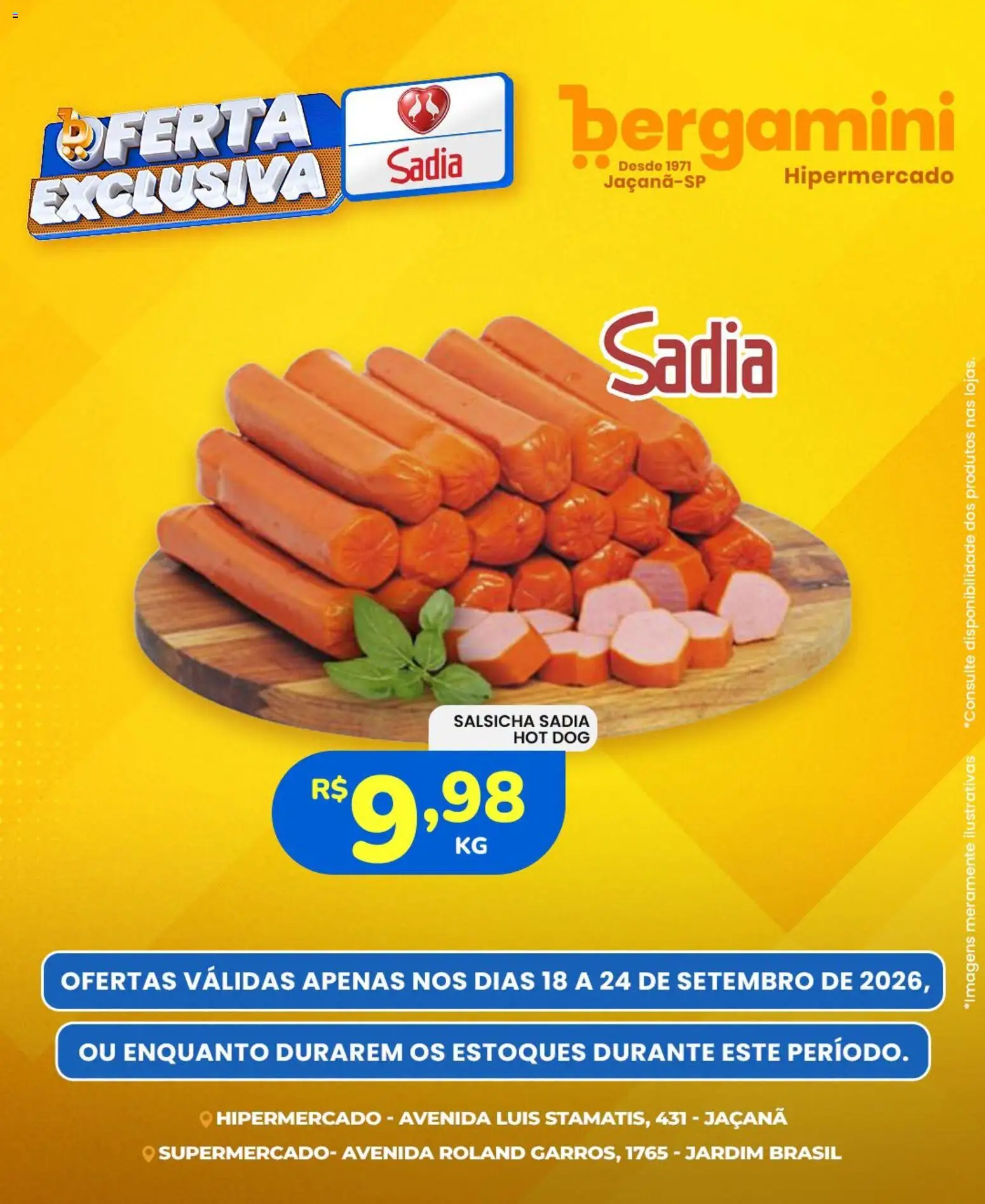 Ofertas Supermercado Bergamini ofertas Sadia e a Perdigão até 24/09/2026. - Página 2