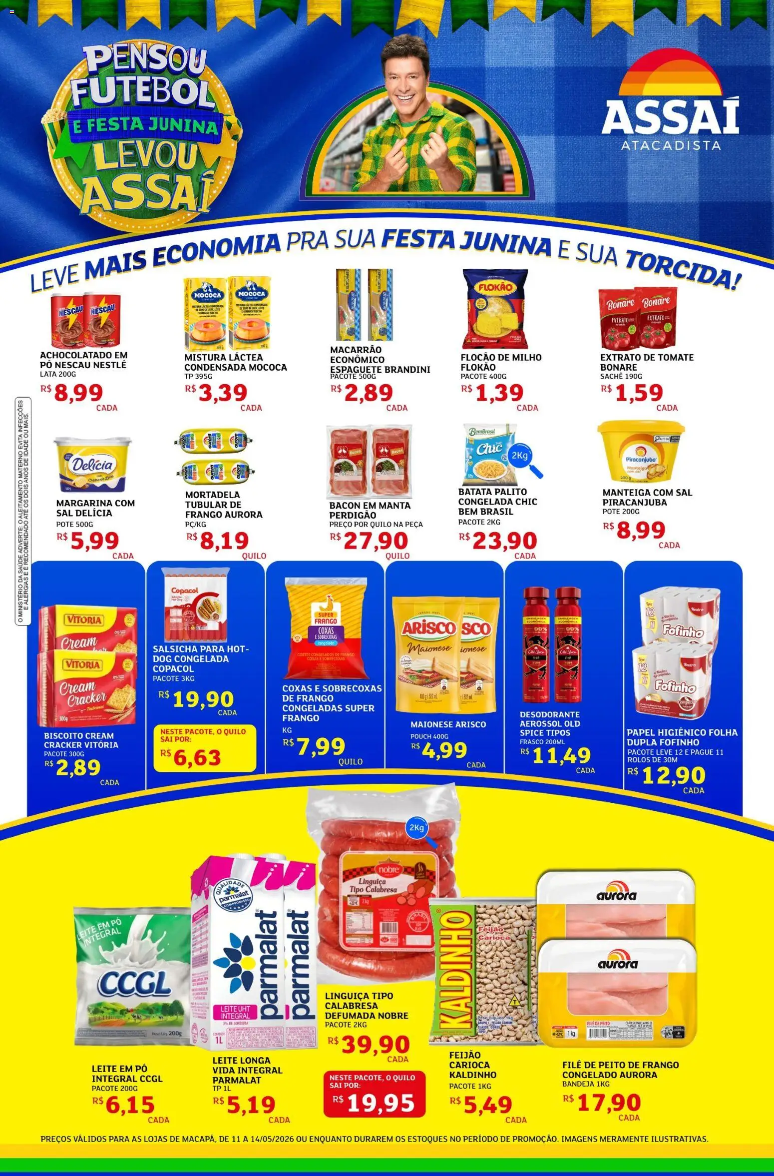Pré-Visualização do folheto "Assaí Atacadista ofertas" da loja Assaí Atacadista válido a partir de 11/05/2026