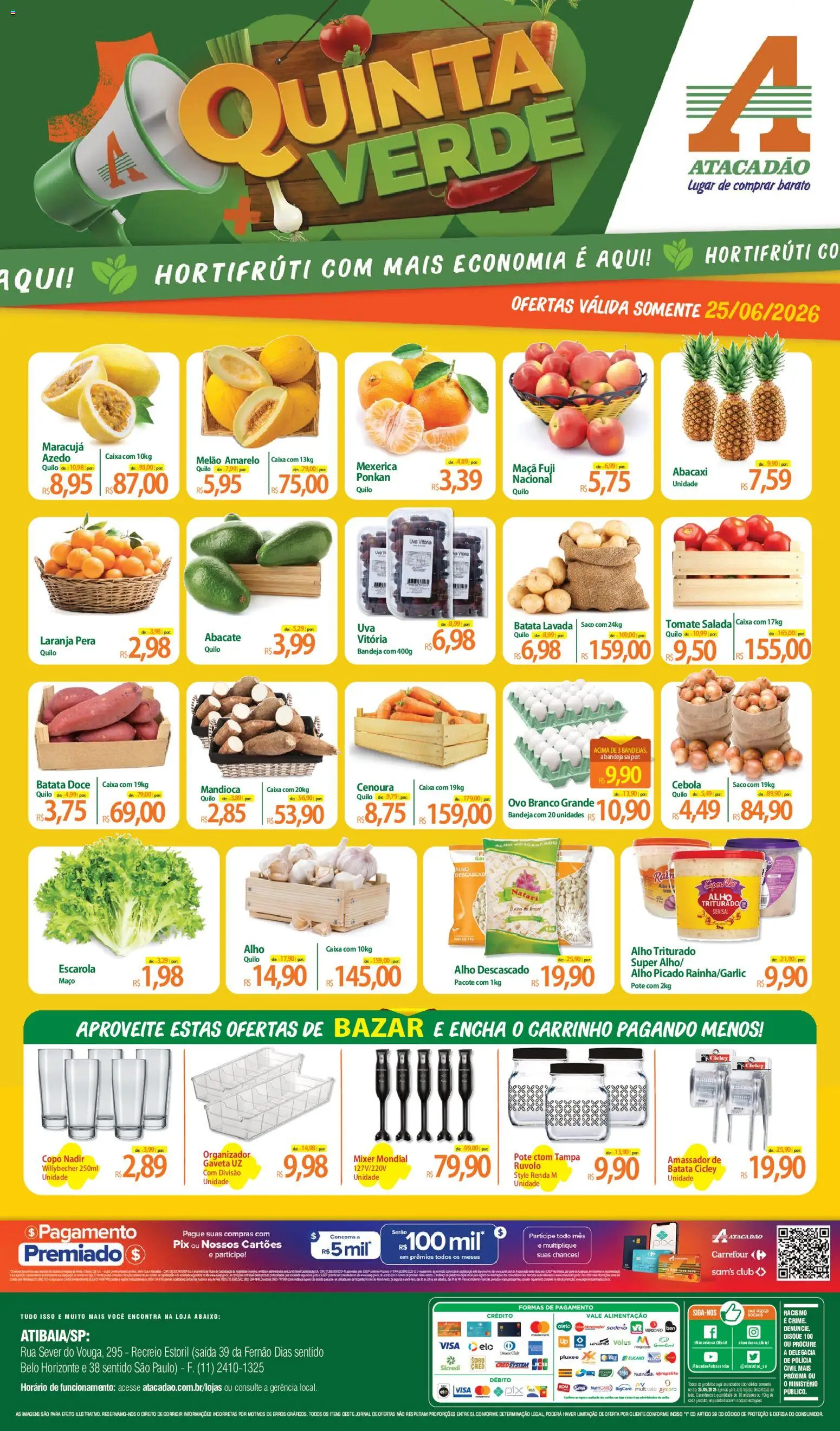 Pré-Visualização do folheto "Atacadão ofertas - SP" da loja Atacadão válido a partir de 25/06/2026