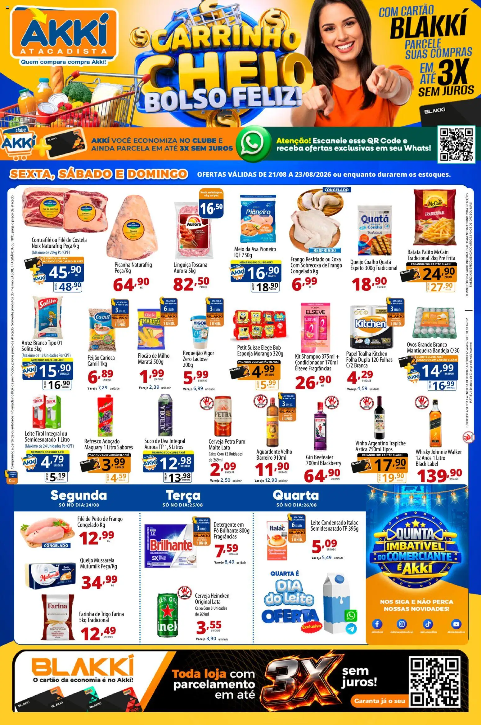 Pré-Visualização do folheto "Akki Atacadista - Ofertas da semana" da loja Akki Atacadista válido a partir de 21/08/2026