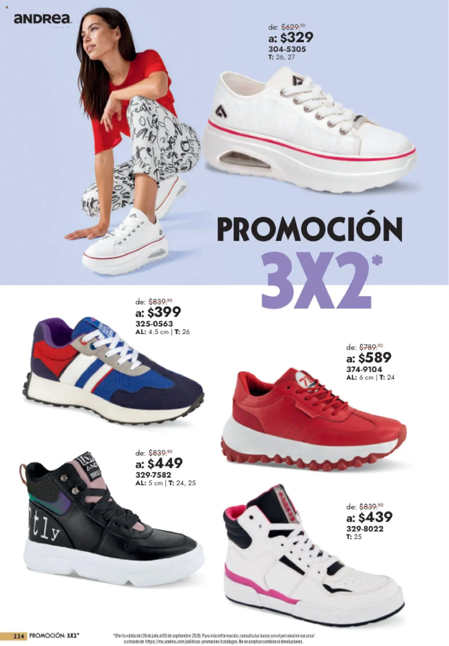 Vista previa las ofertas de la tienda Andrea - Andrea catálogo Outlet desde el 26/07/2026 