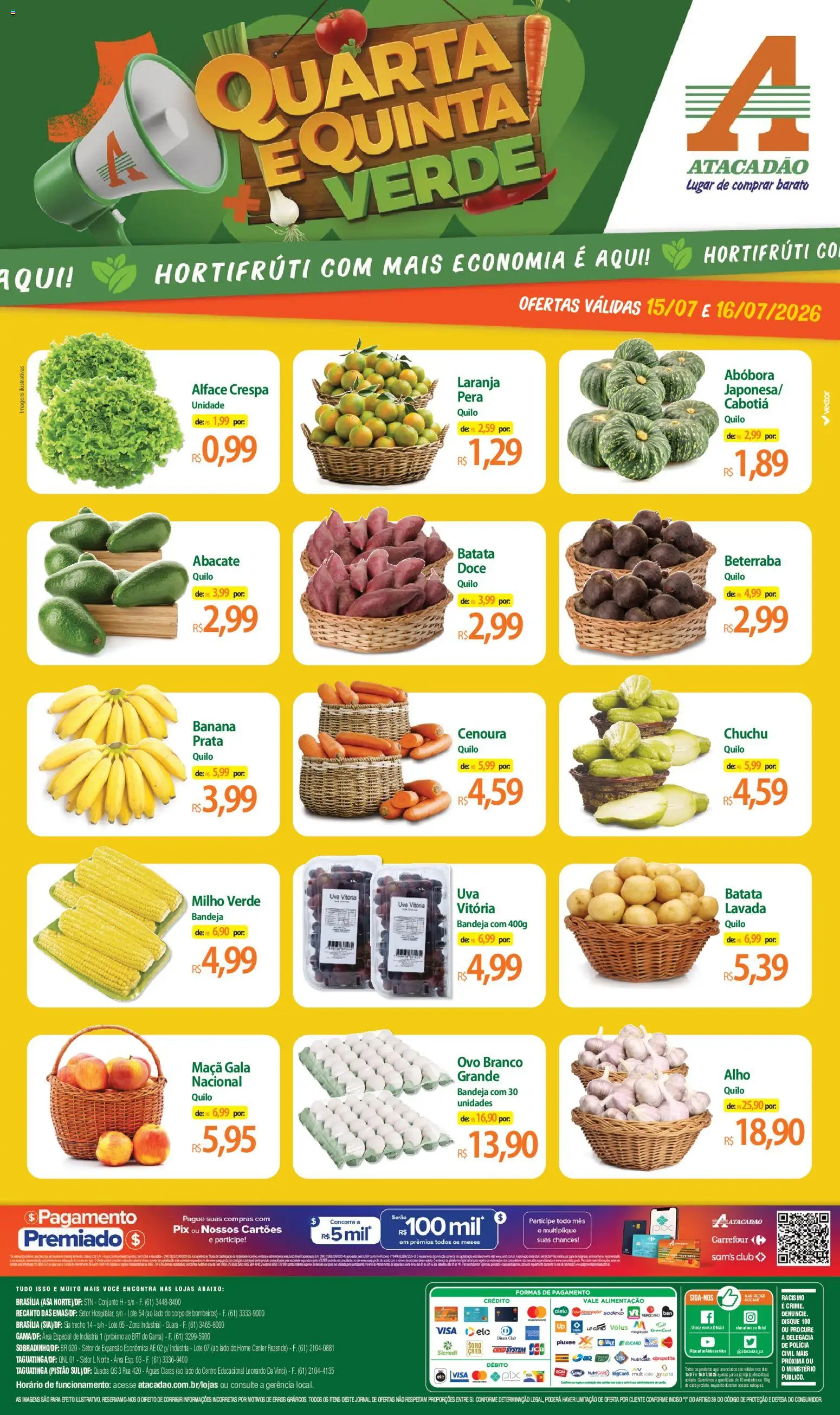 Pré-Visualização do folheto "Atacadão ofertas - DF" da loja Atacadão válido a partir de 15/07/2026