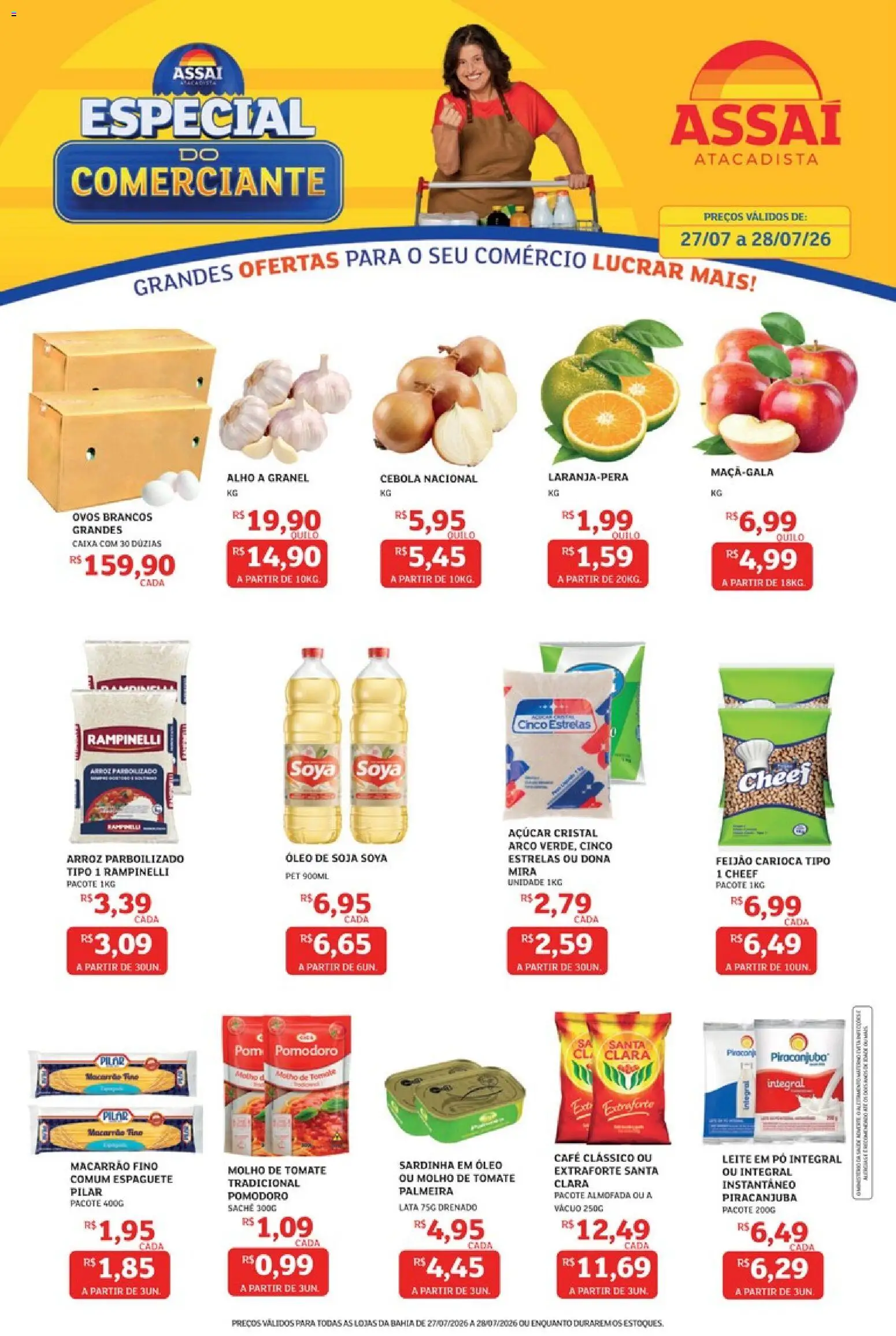 Pré-Visualização do folheto "Assaí Atacadista ofertas - BA" da loja Assaí Atacadista válido a partir de 27/07/2026